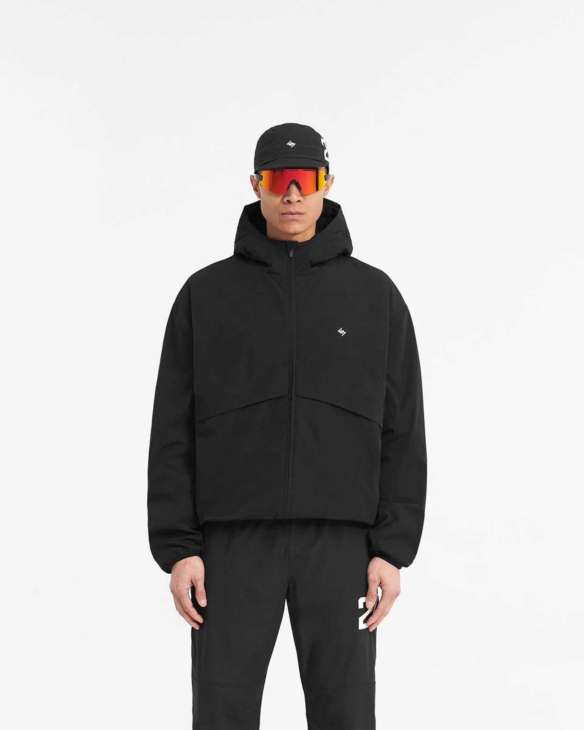 Scratch Resistant Zippers 247 Hooded Training Jacket - Jet Black