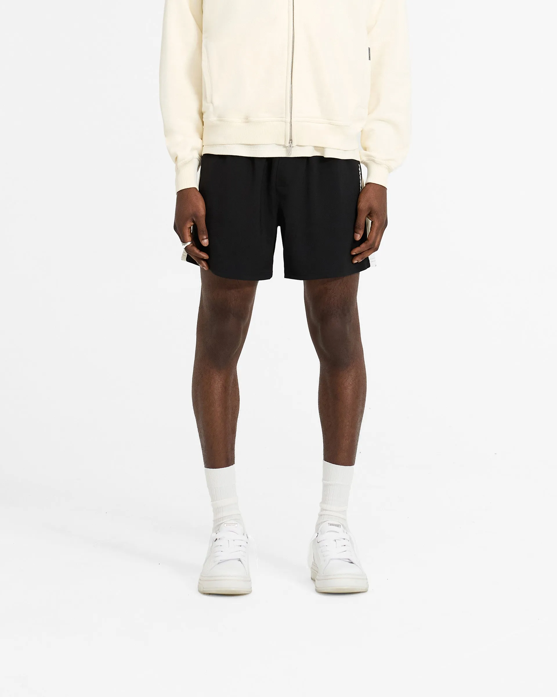 cyclists ElasticHem Track Short - Jet Black