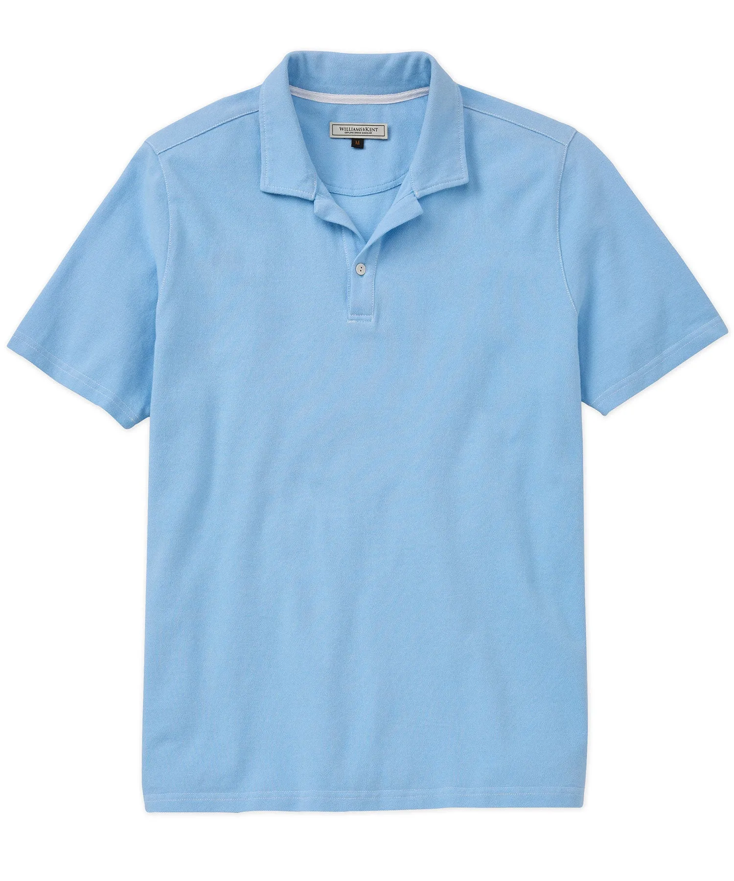 Camp Collar Piqu?? Polo Shirt Casual Comfort