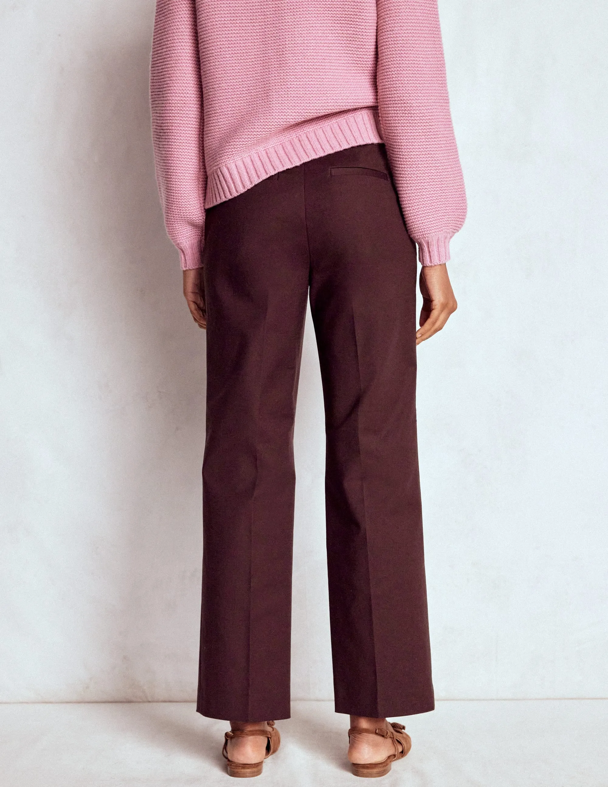 MoistureWickingFabric AllDayComfort Canonbury 7/8 Trousers-Deep Aubergine