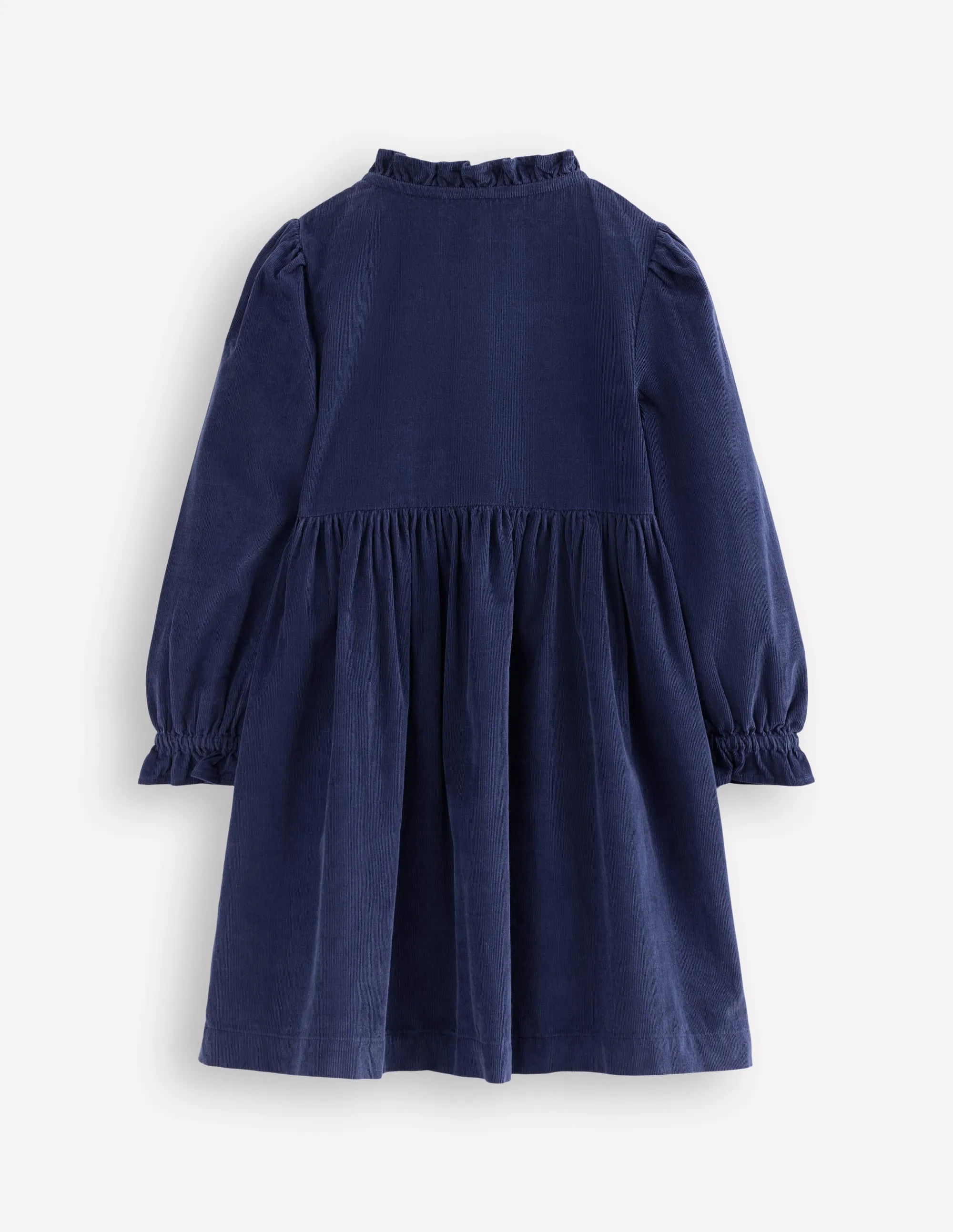 Suki Long Sleeve Smocked Dress-College Navy Relaxed Layer