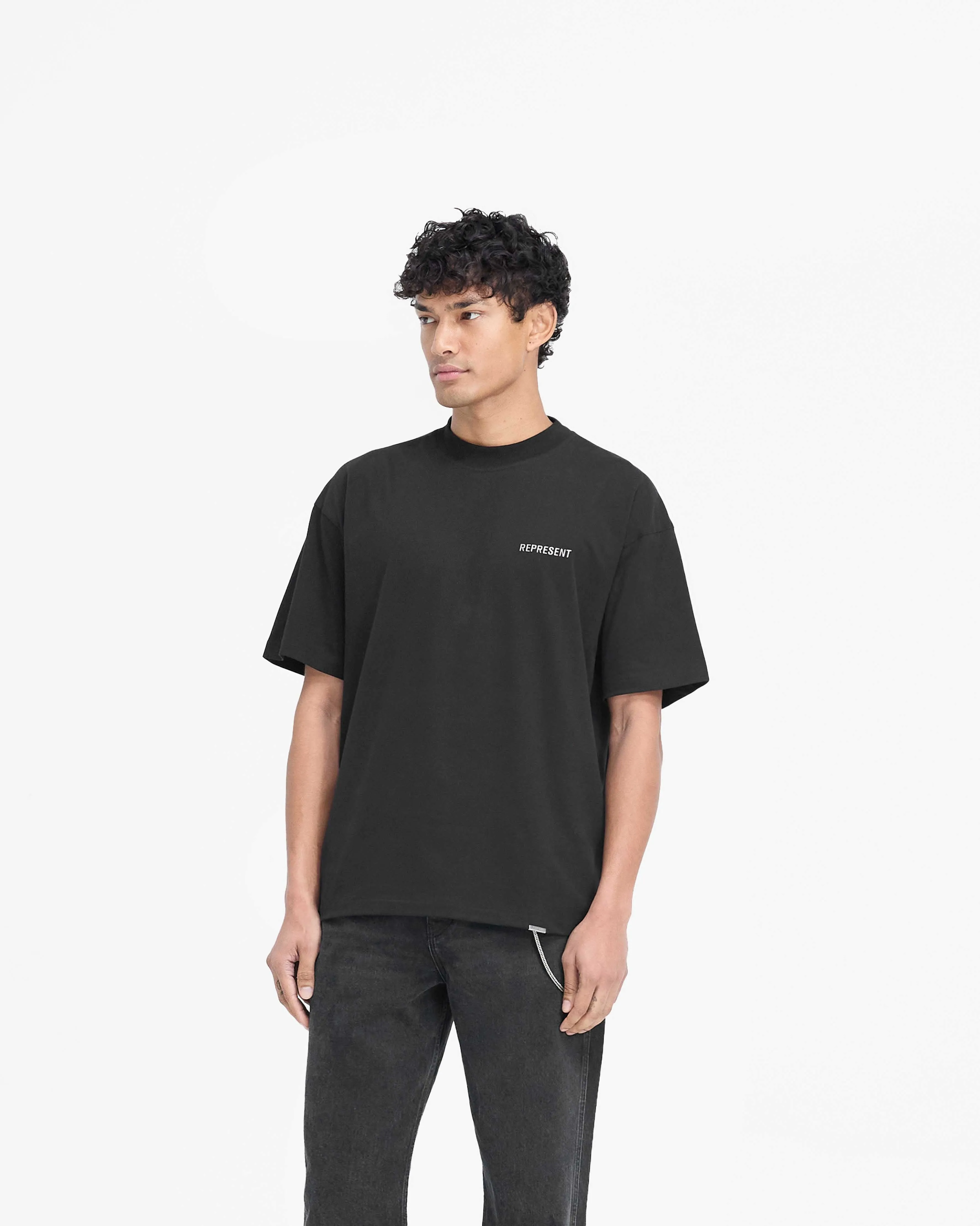 Casual Essentials Wear Block Logo T-Shirt - Jet Black