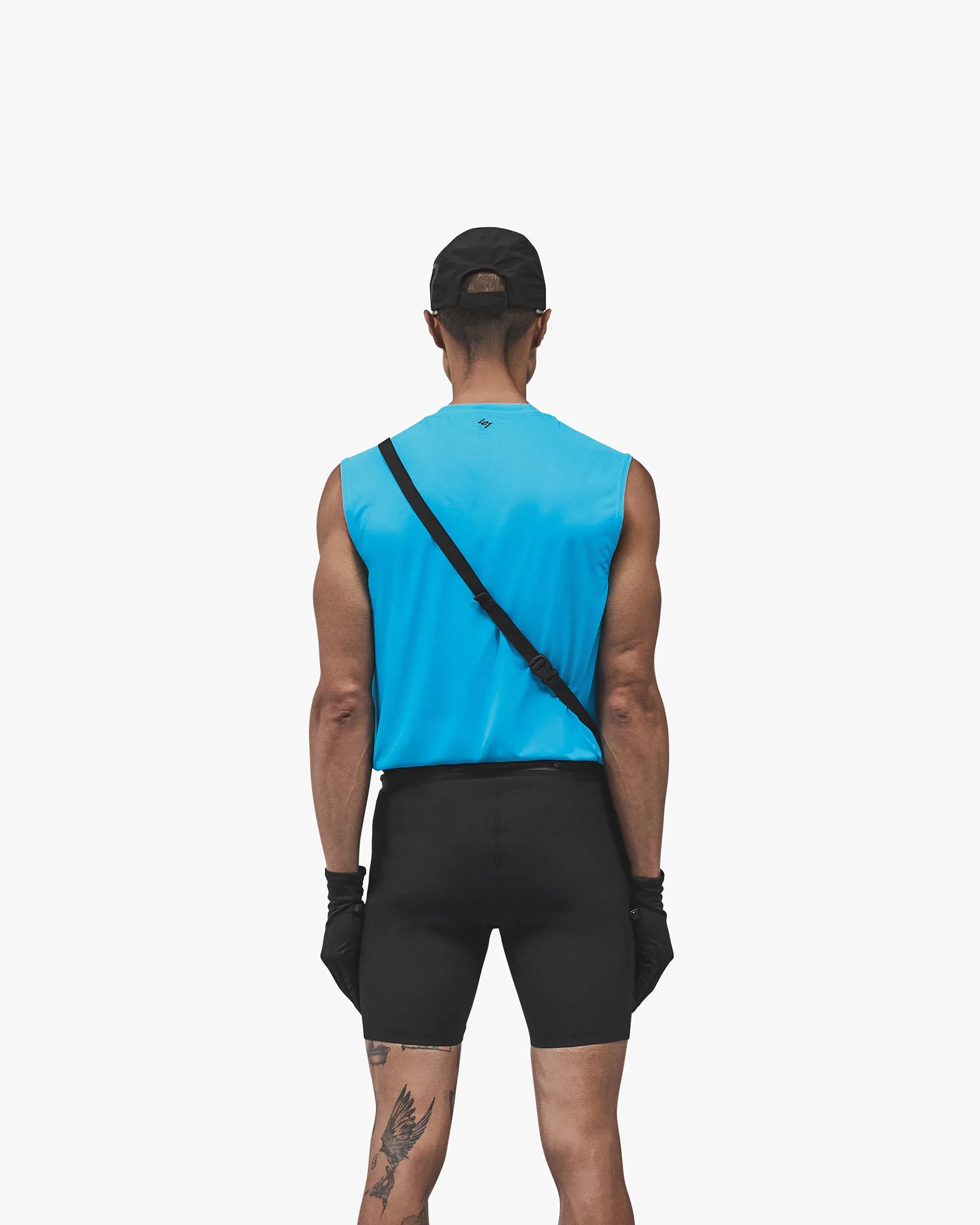 247 Trail Tank - Electric Blue GarmentDyedTexture Casual Comfort Fit