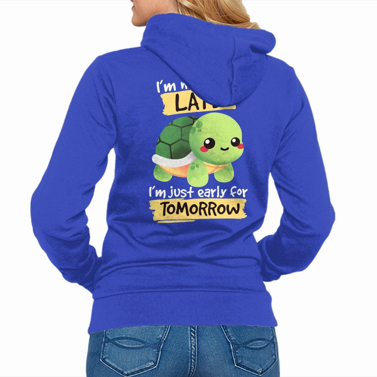 Washable Scoop neck Early For Tomorrow