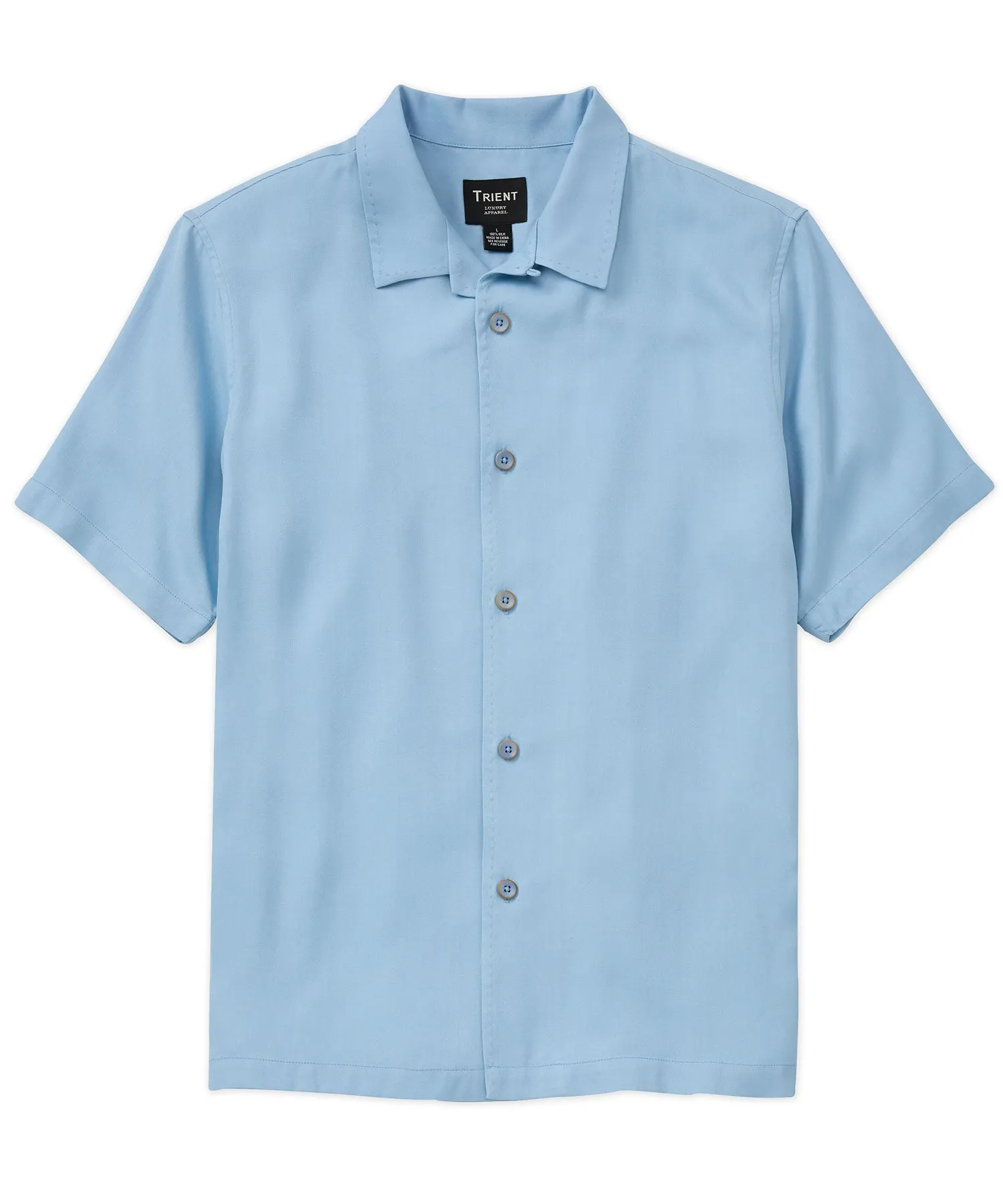 Easy Comfort Caymen Silk Twill Camp Shirt