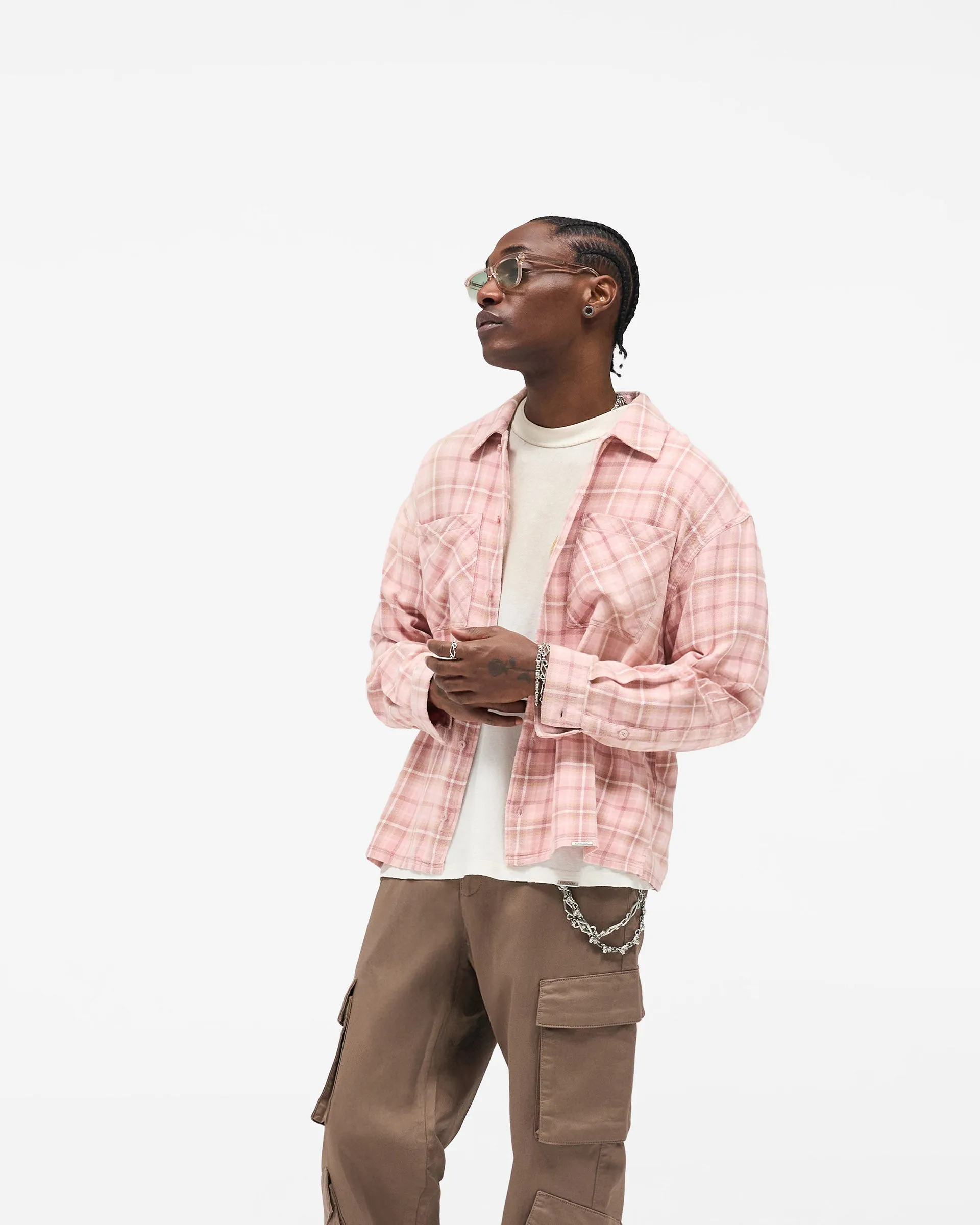 Check Shirt - Quartz Wrinkle-Resistant Button front