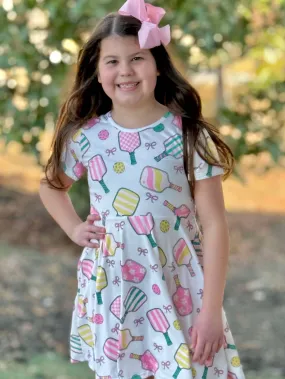 Fitted Look Pickle Ball Twirl Dress