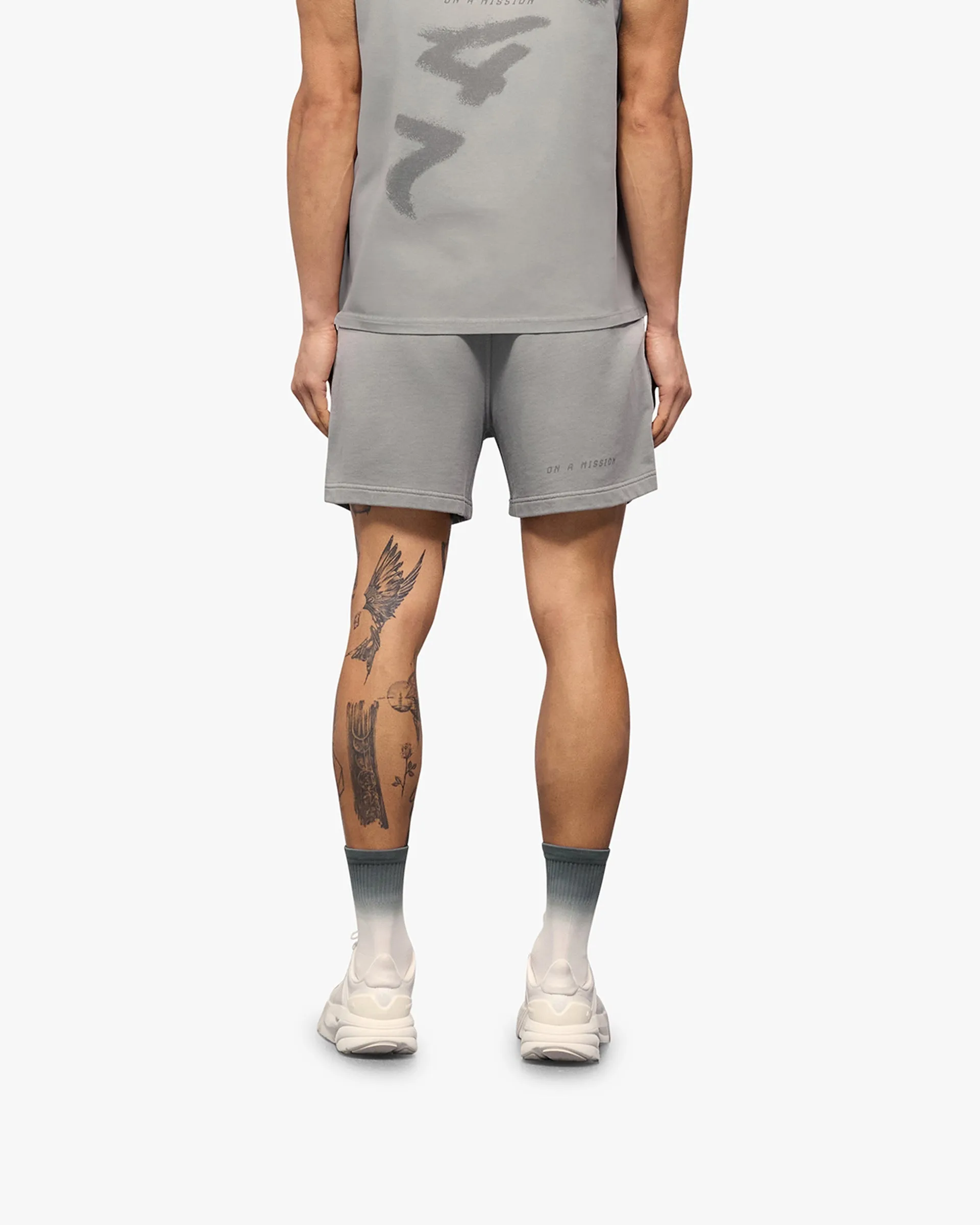 247 Motion Shorts - Titanium Modern Design Roomy Waist