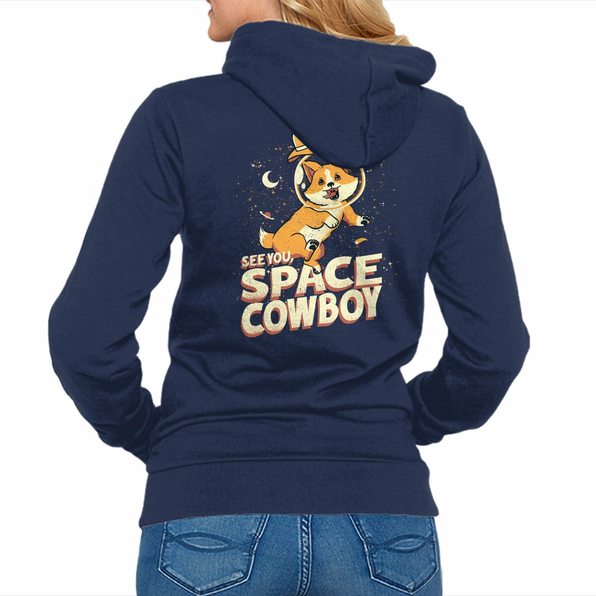 tropical print Corgi Space Cowboy