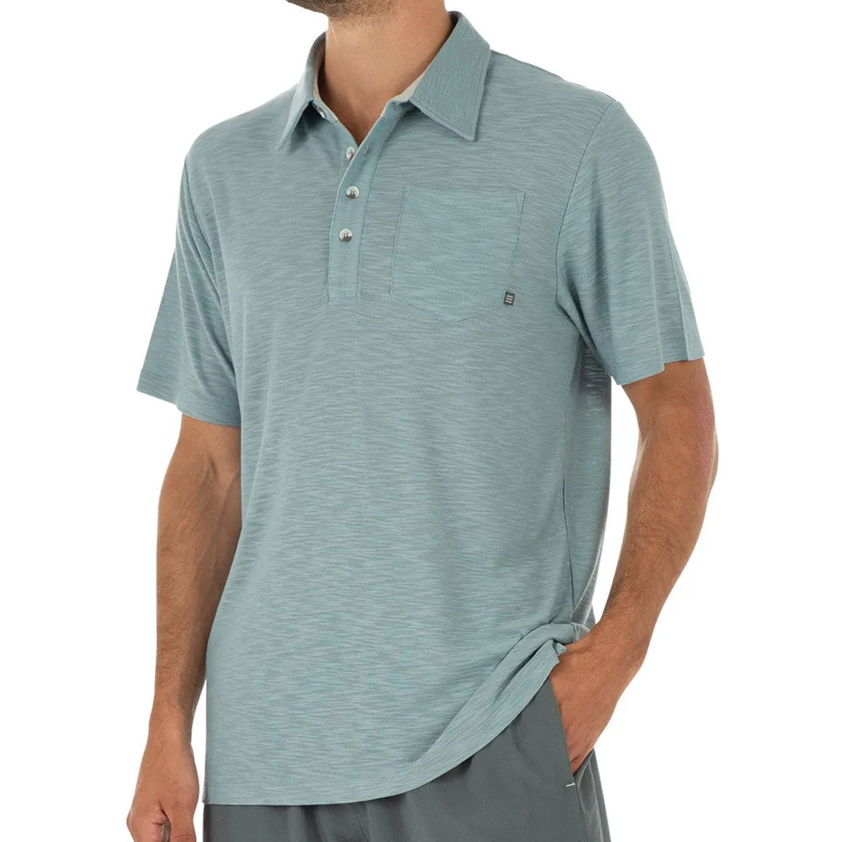 Men's Bamboo Slub Polo hypoallergenic