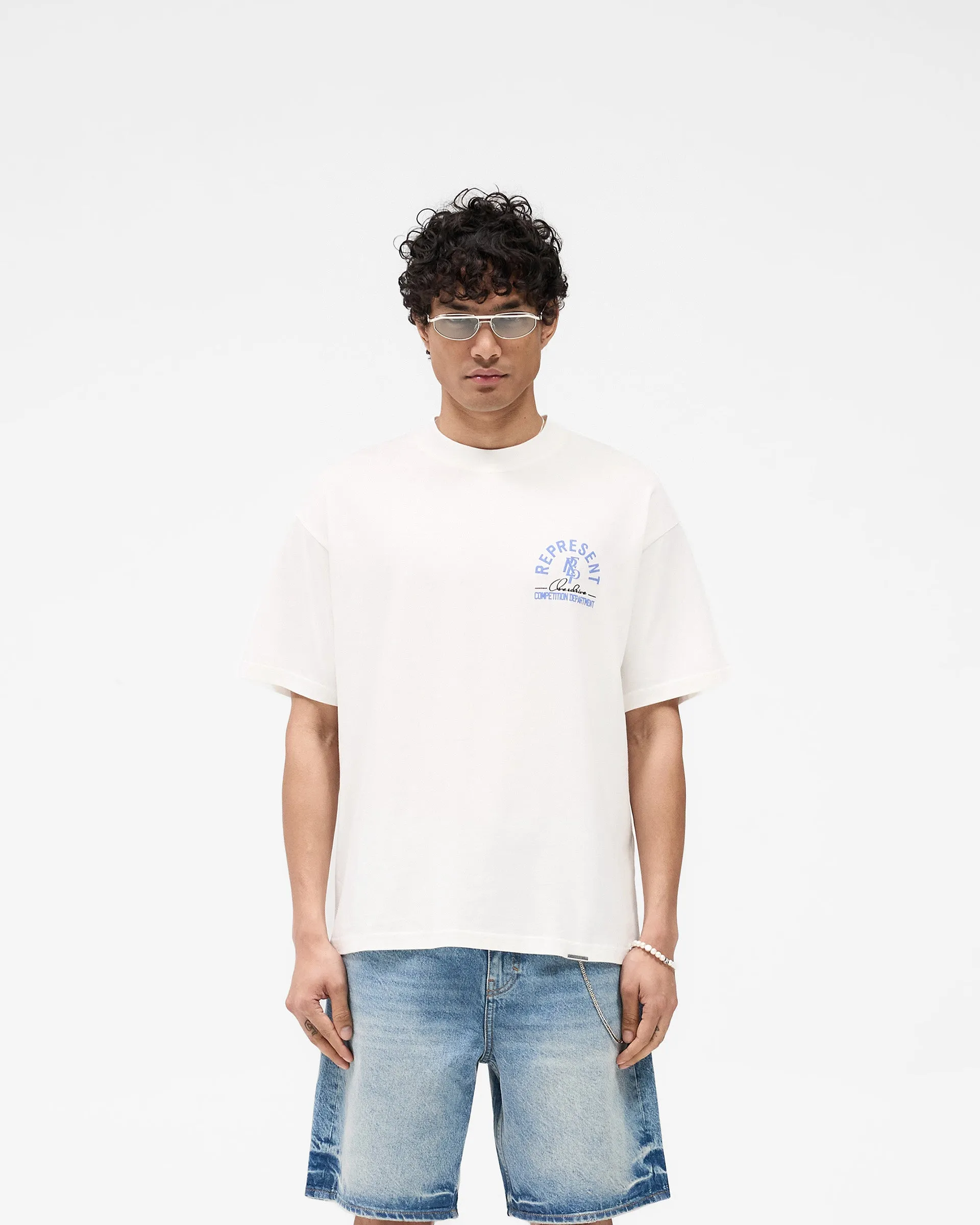 Relaxed and Easy Competition Department T-Shirt - Flat White