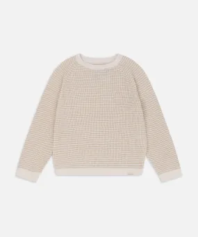 The Summit Raglan Knit - Stone Combo Versatile Styling Casual Wear Fit