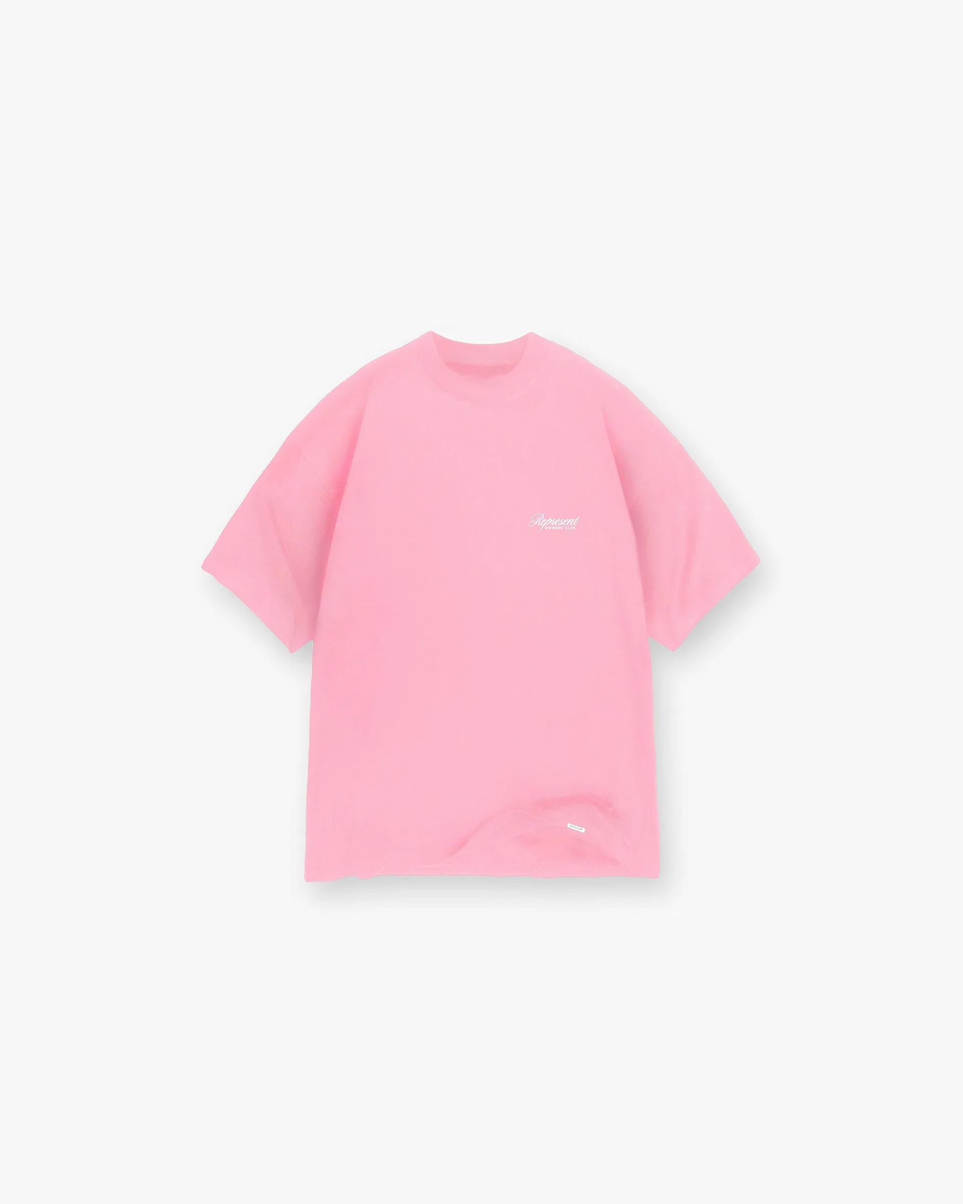 Represent Owners Club Script T-Shirt - Pink Relax Fit Design