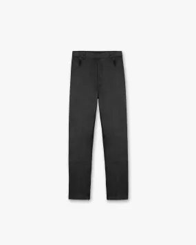 Leather Tailored Pant - Black Comfortable Fashion FrictionResistantEdging