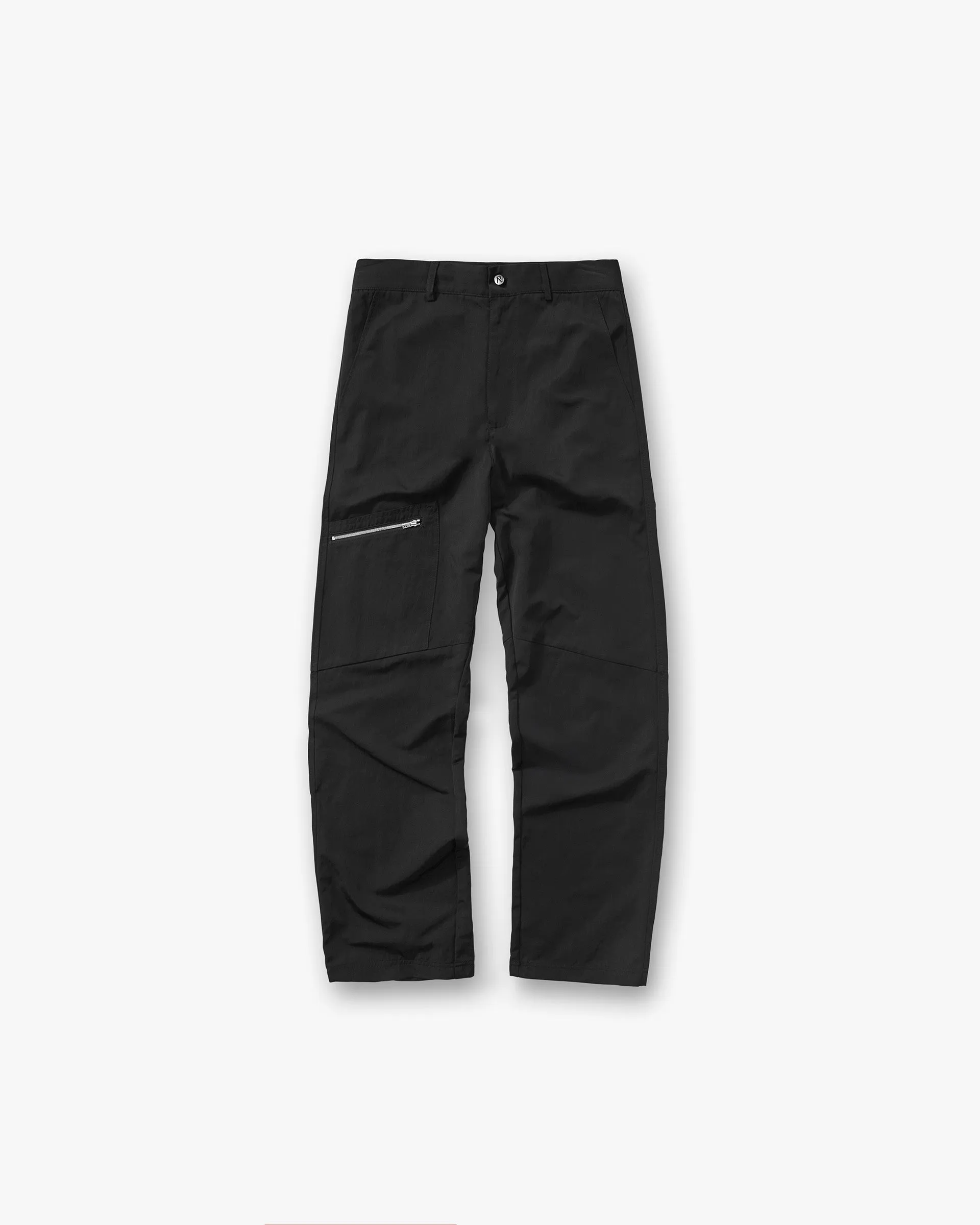 Timeless Layers Comfy Waistband Nylon Workwear Pant - Jet Black
