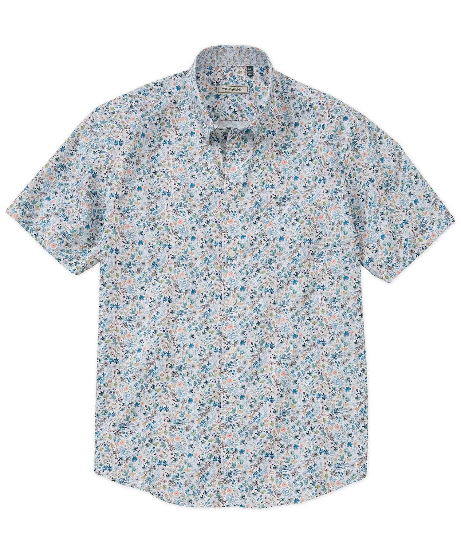 Chic Look Retro Vibe Floral Short-Sleeve Sport Shirt