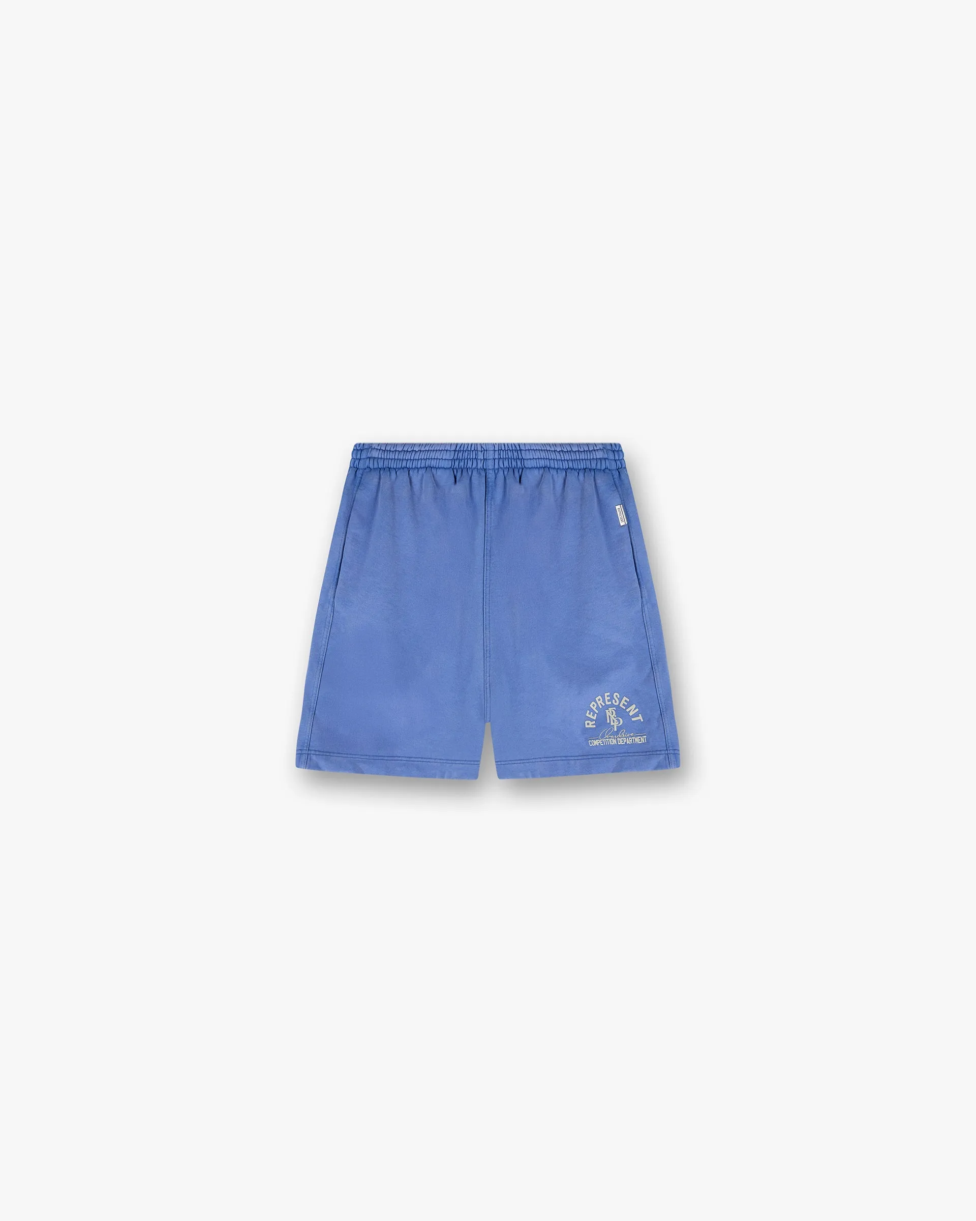 Casual Shorts Flexible Side Panels Competition Department Shorts - Bright Blue