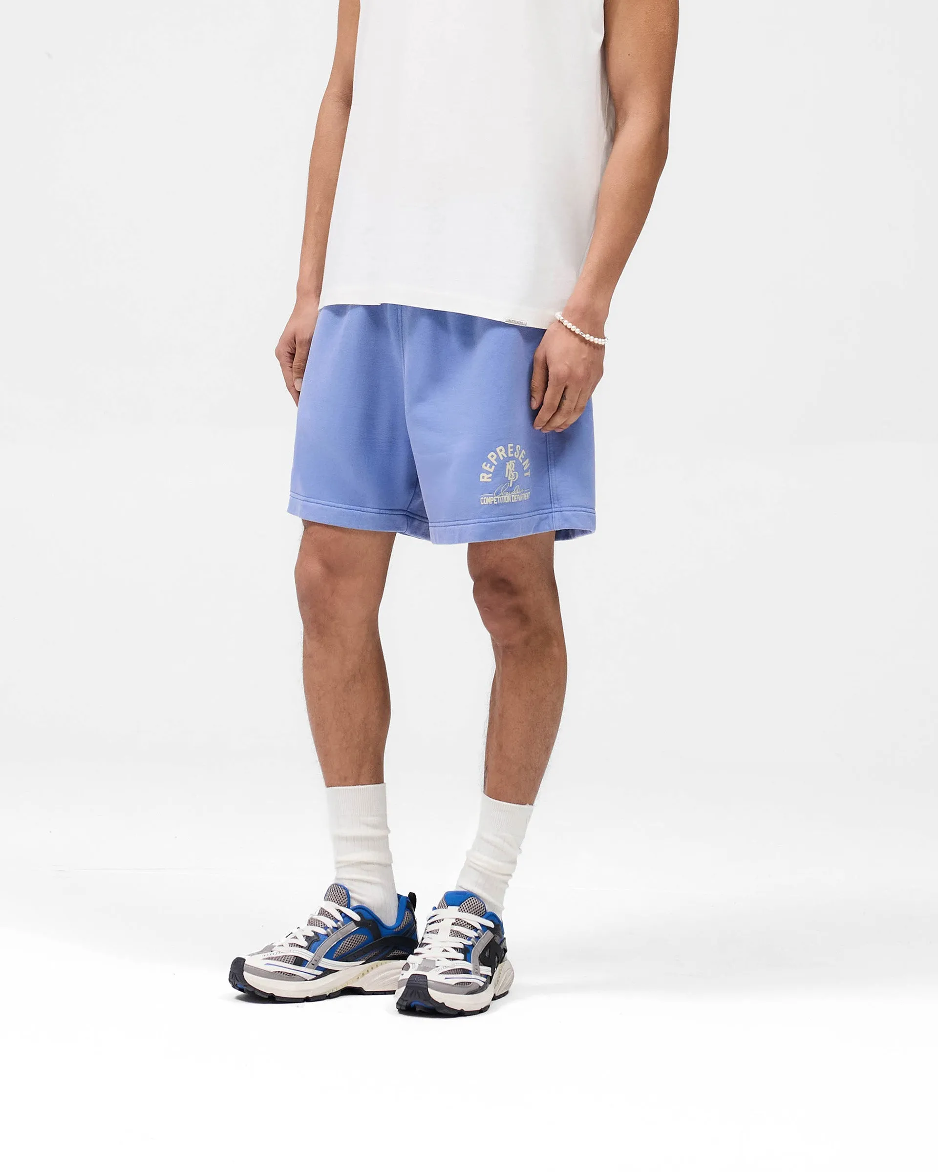 Competition Department Shorts - Bright Blue Sweat Wicking Lining Sport Wear