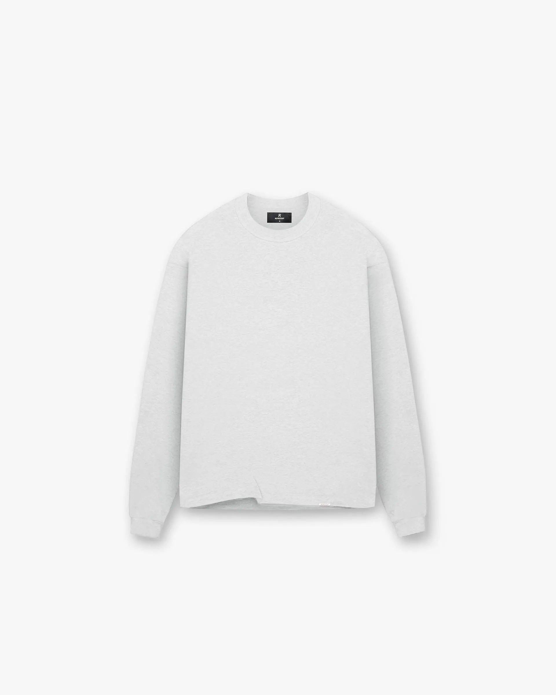 AntiPilling Initial Long Sleeve T-Shirt - Ice Grey Marl