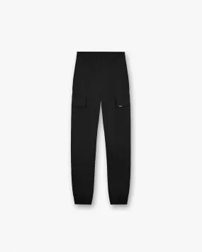 Roomy Fit StretchFabric Cuffed Cargo Pant - Black