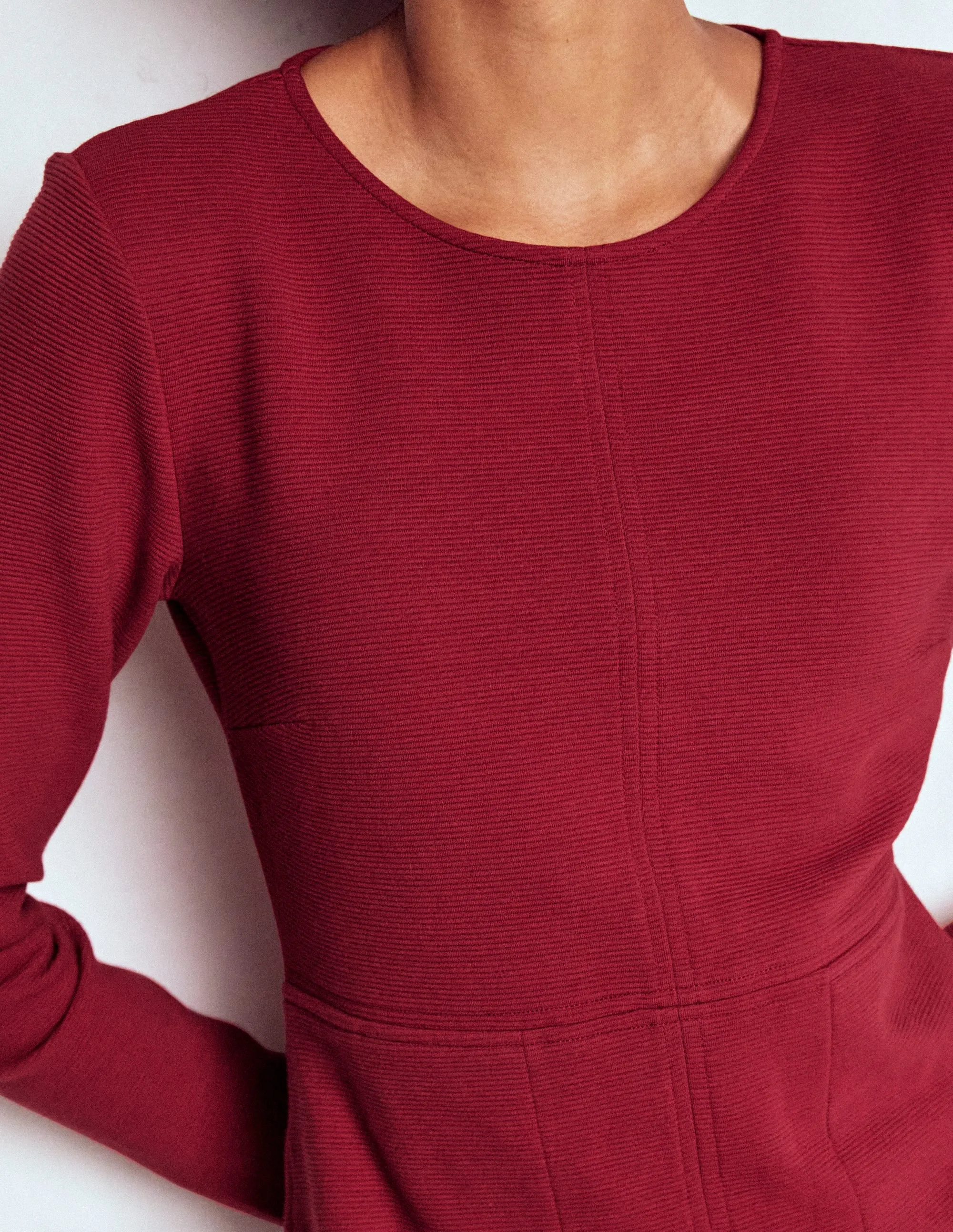 Cornelia Ottoman Dress-Red Liquorice Vacation Outfit