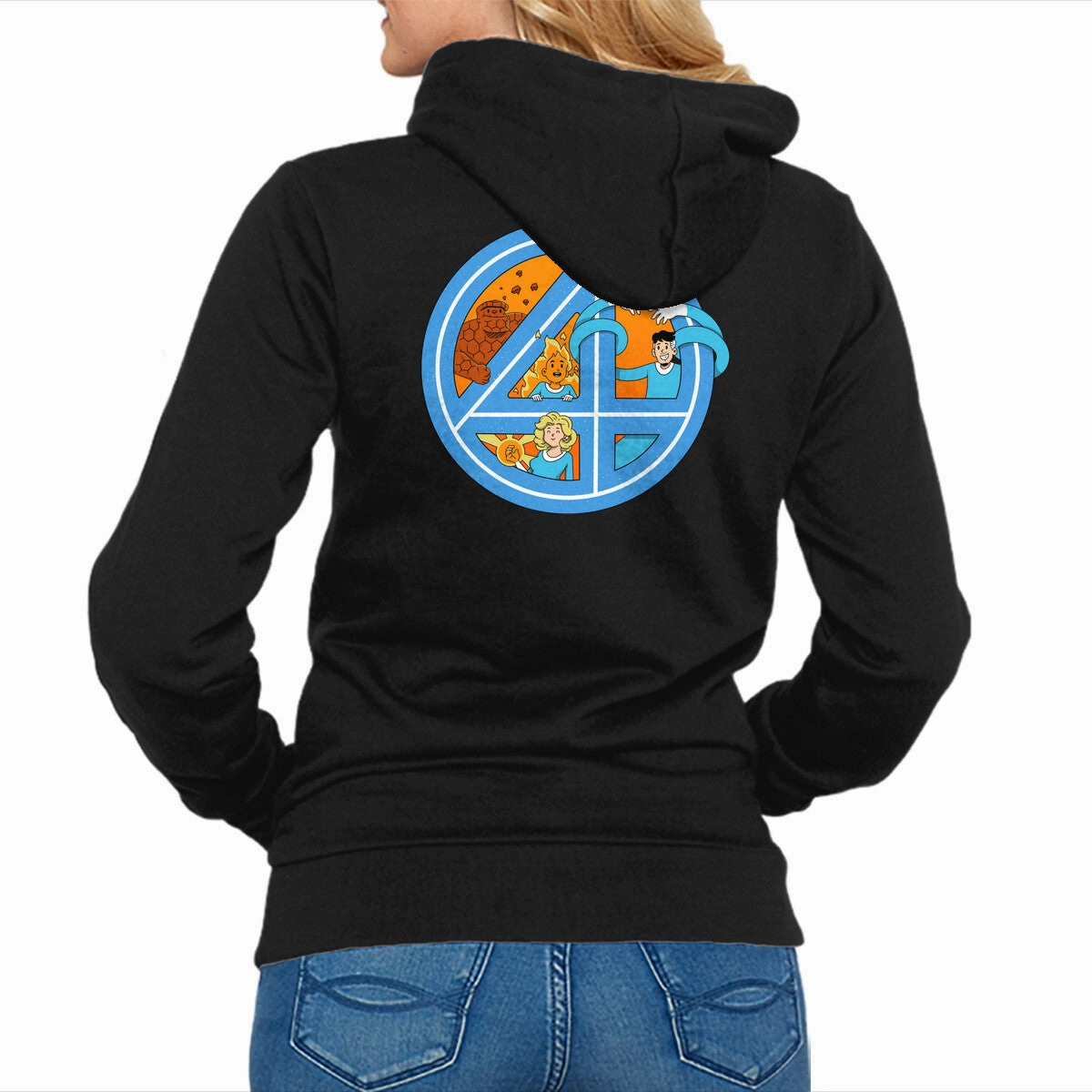 Relaxed Fit Hoodie Cosmic Four