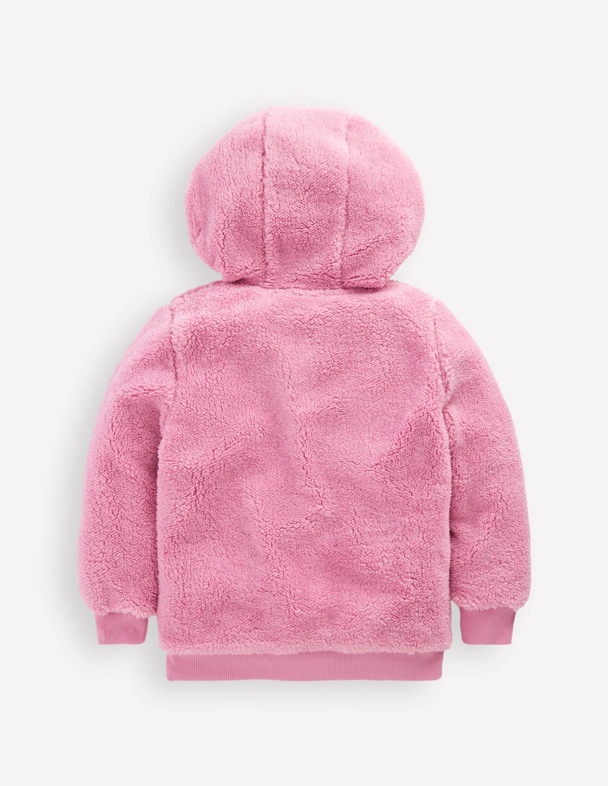Cosy Fleece Half-Zip Hoodie-Pink Haze YarnBlend HiddenVentilationPockets