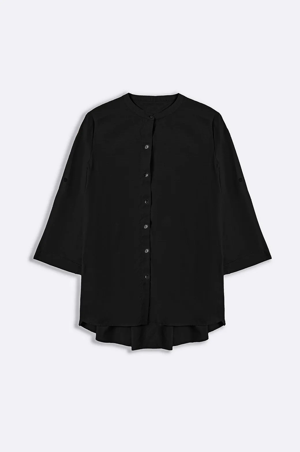 Contrast Stitch Multipurpose Layering Fabric COTTON FLARE TUNIC