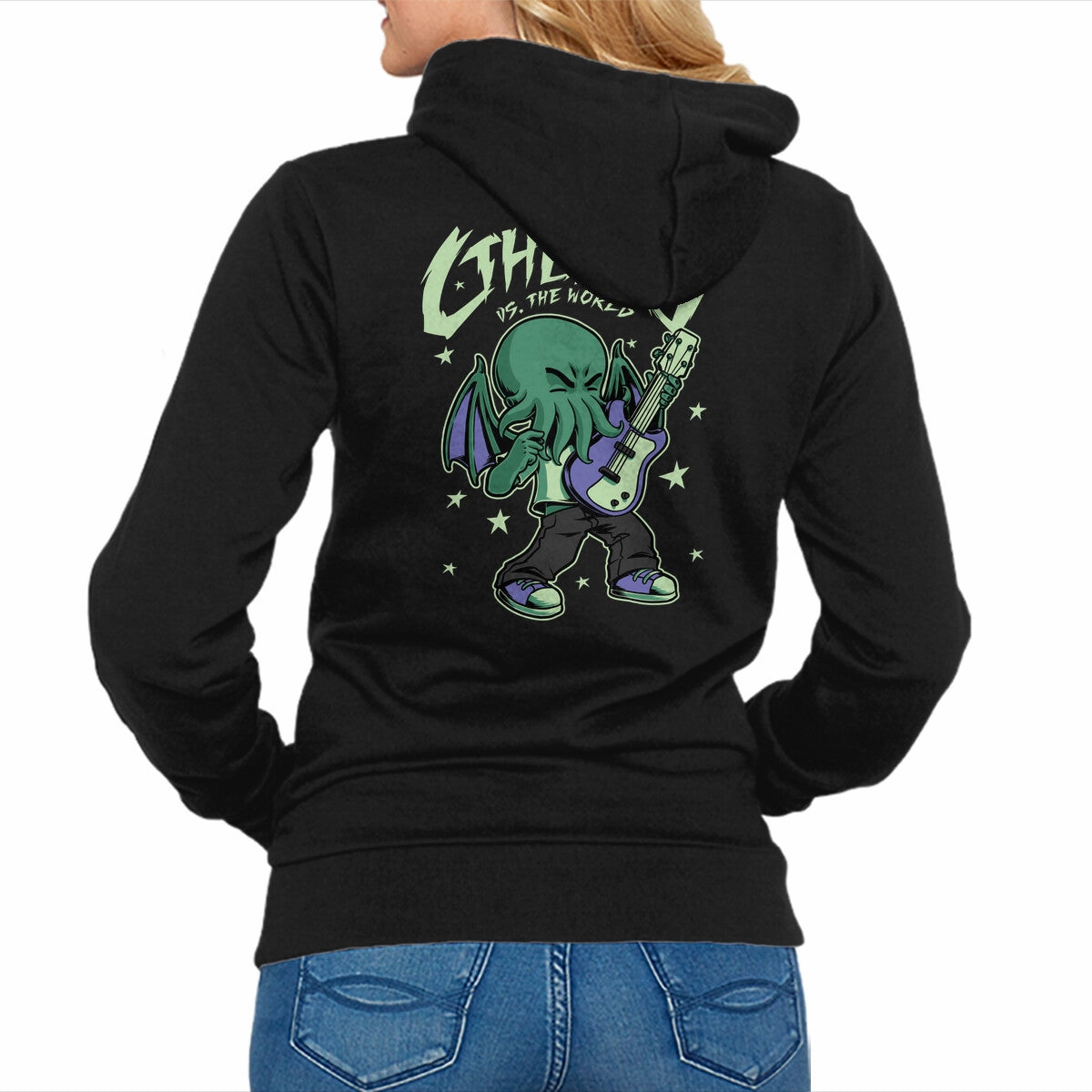 Basic Hoodie Cthulhu Guitar Comic