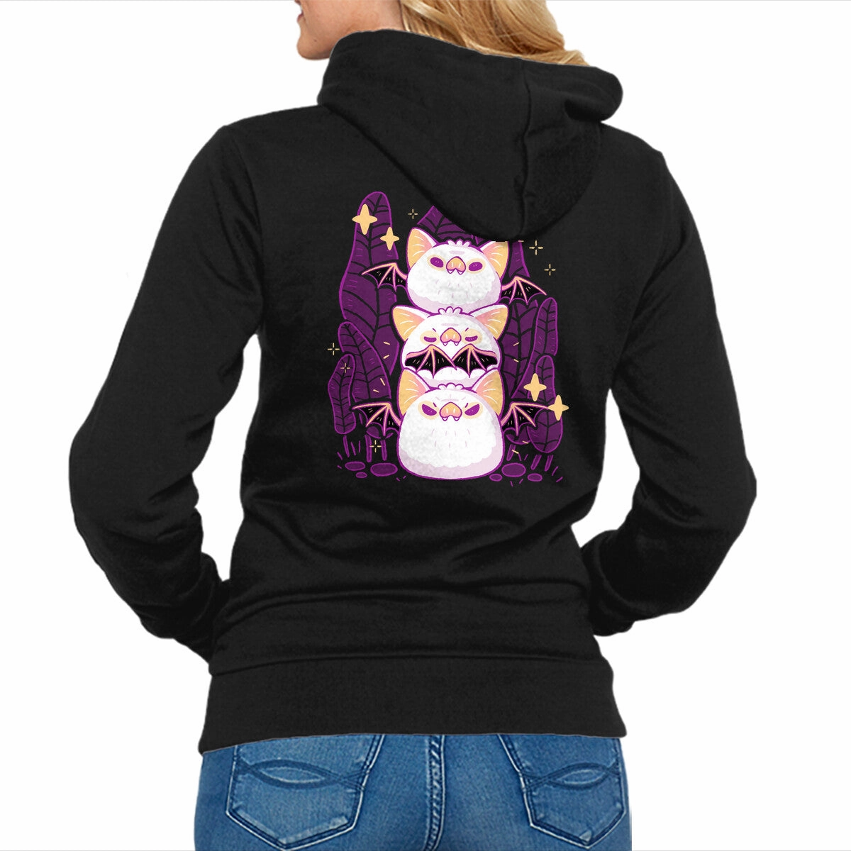 Cute Honduran White Bats graffiti print goes with leggings