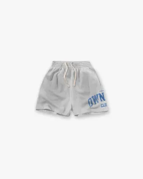 Represent Owners Club Shorts - Sprayed Ice Grey Marl Comfortable Stretch