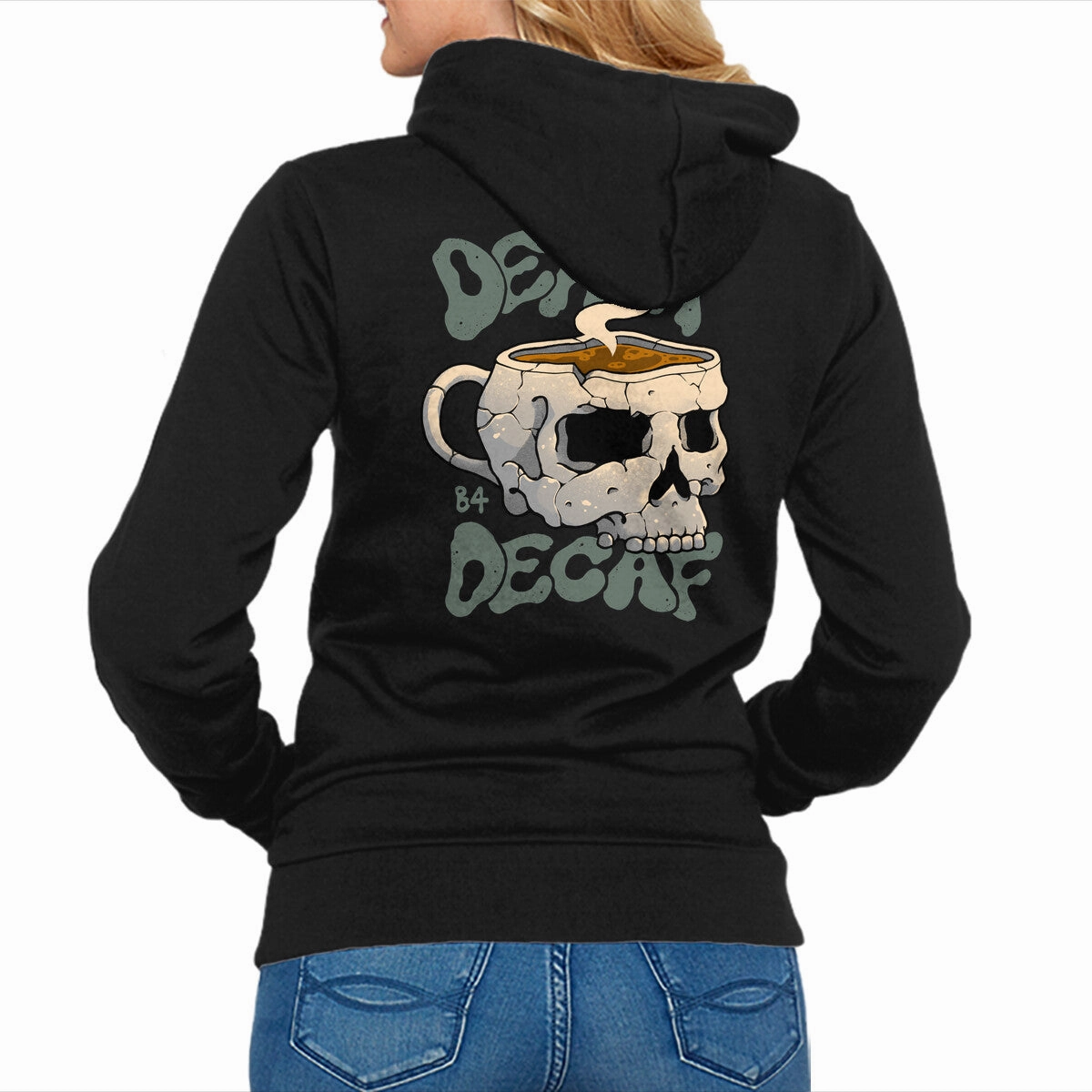 Death Before Decaf Skull Sporty apparel product luxury factor