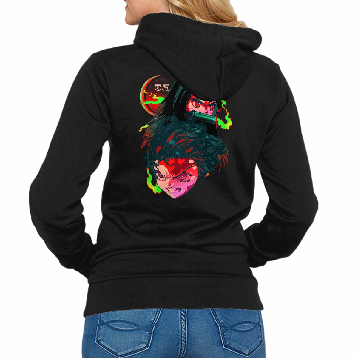 Demon Slayer Siblings Effortless Hoodie fit for home