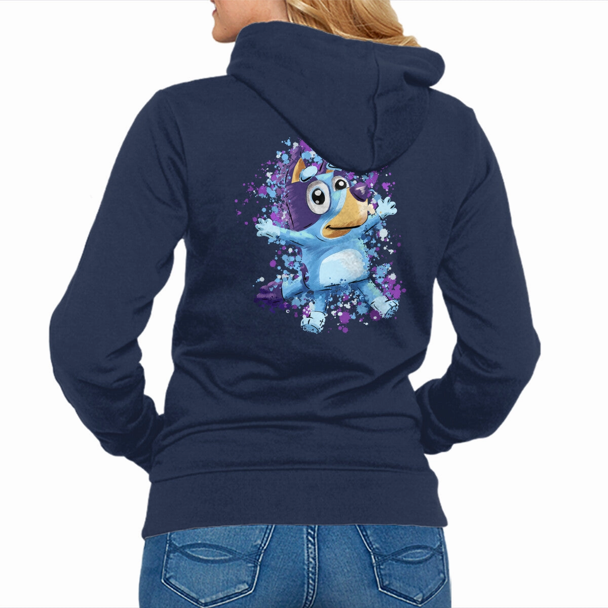 Comfortable Layer Dog Paint Drops