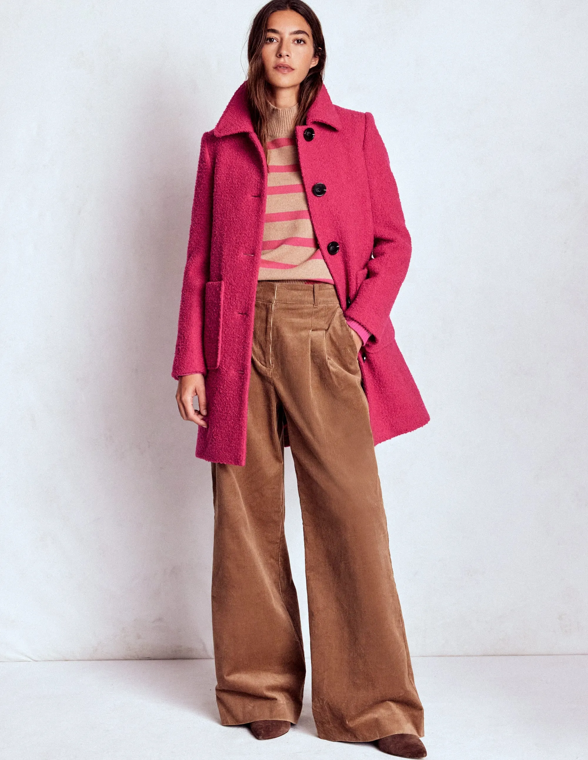 Carlisle Wool Coat-Vibrant Pink MultiLayerSystem