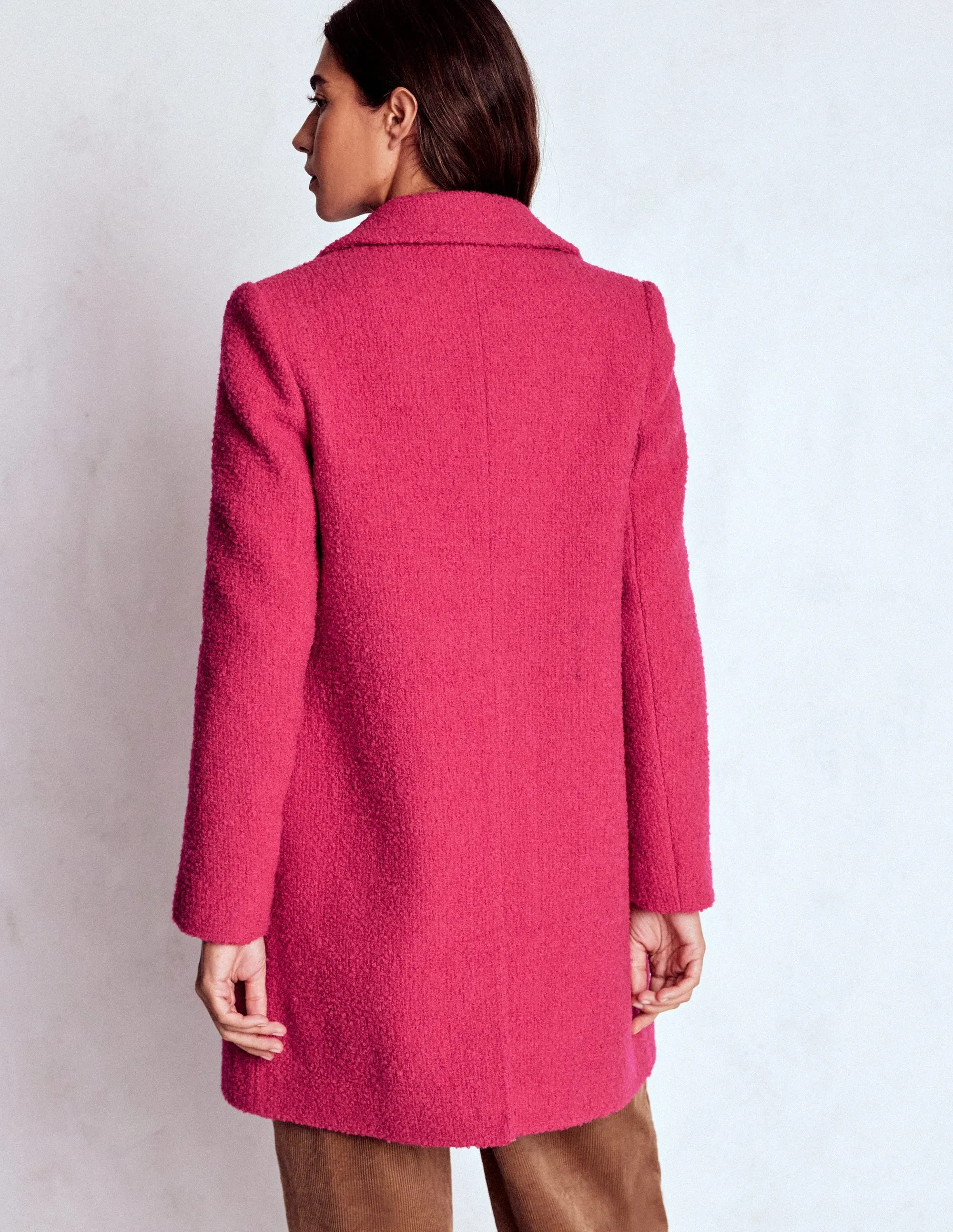 Carlisle Wool Coat-Vibrant Pink Airflow Ventilation System Light Diffusing Fabric
