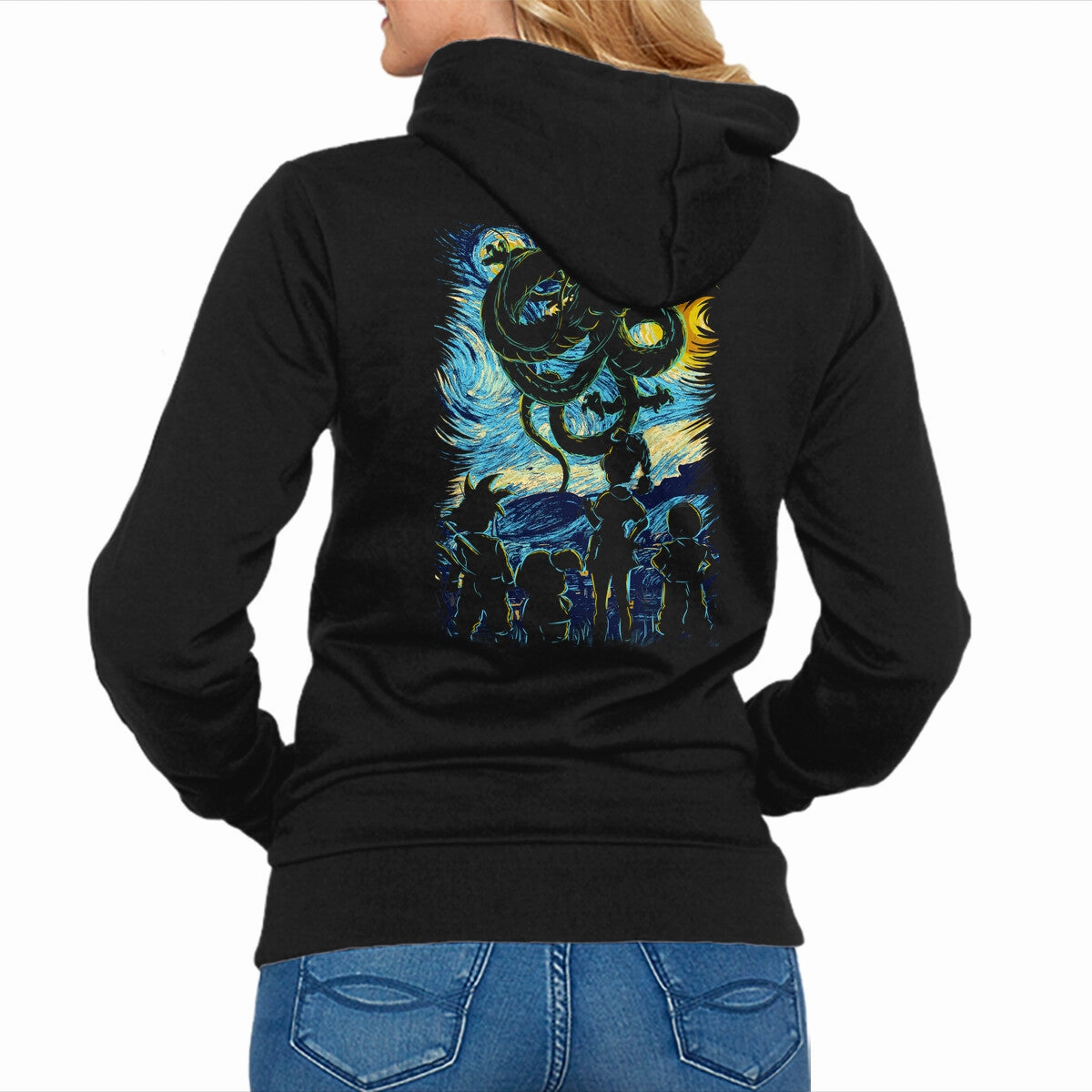 Hoodie Style Dragon In Strry Night