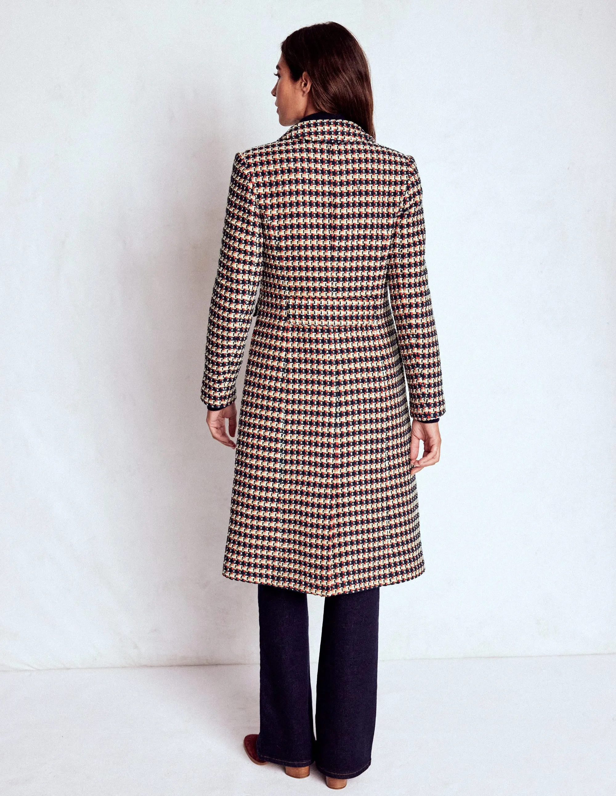 Weight Distribution System Pocket Detail Coat-Camel, Navy Red