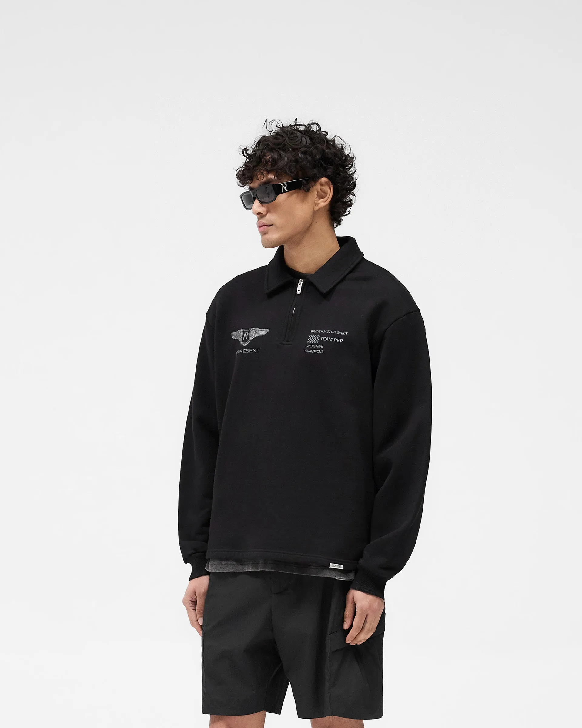 product twill durability Team Rep Quarter Zip - Jet Black