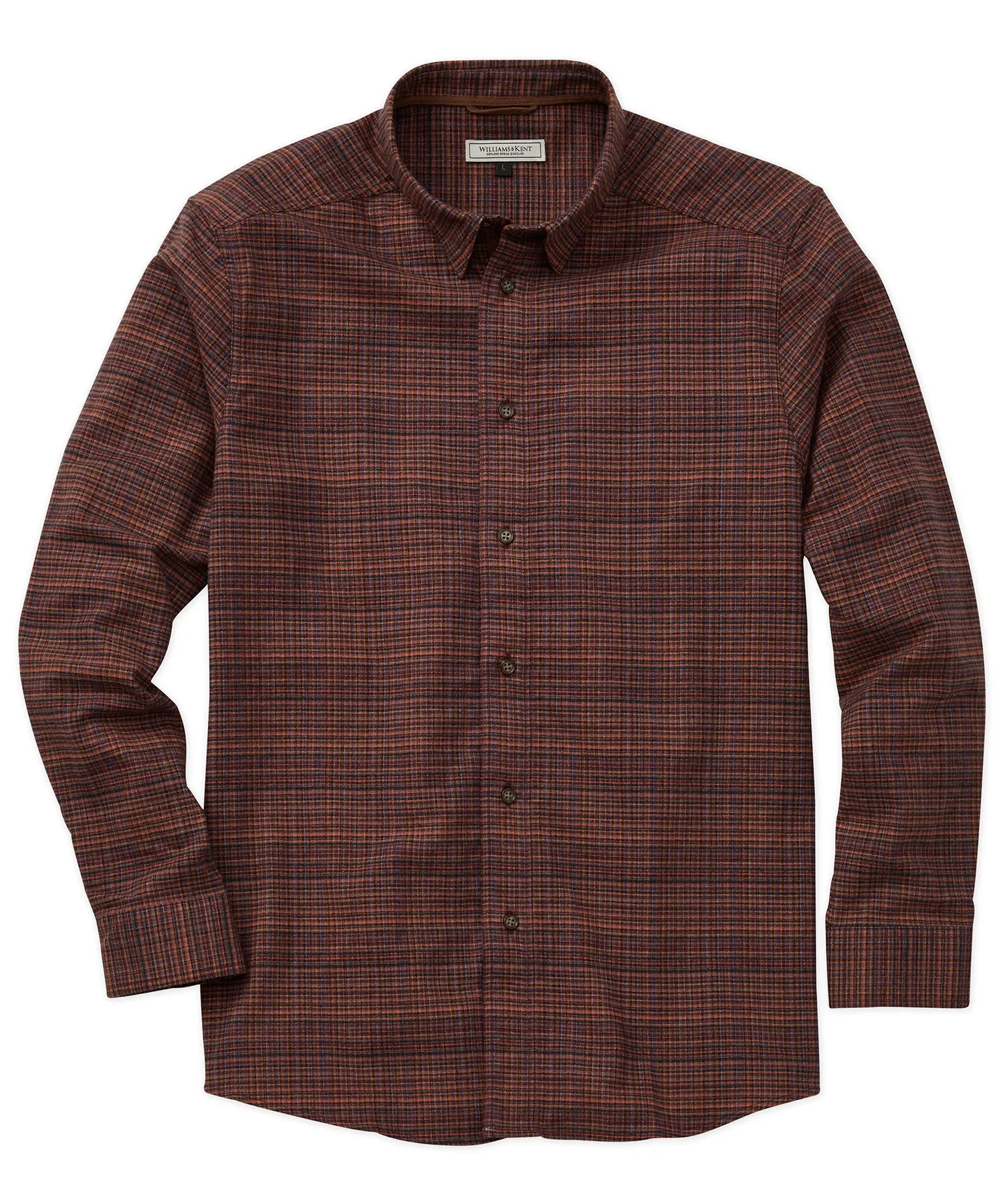 Cocktail Event Fine Line Plaid Long-Sleeve Sport Shirt