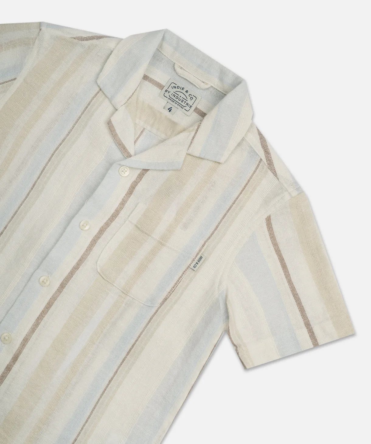 The Ribera S/s Shirt - Blue Unisex Option Eco Friendly Material