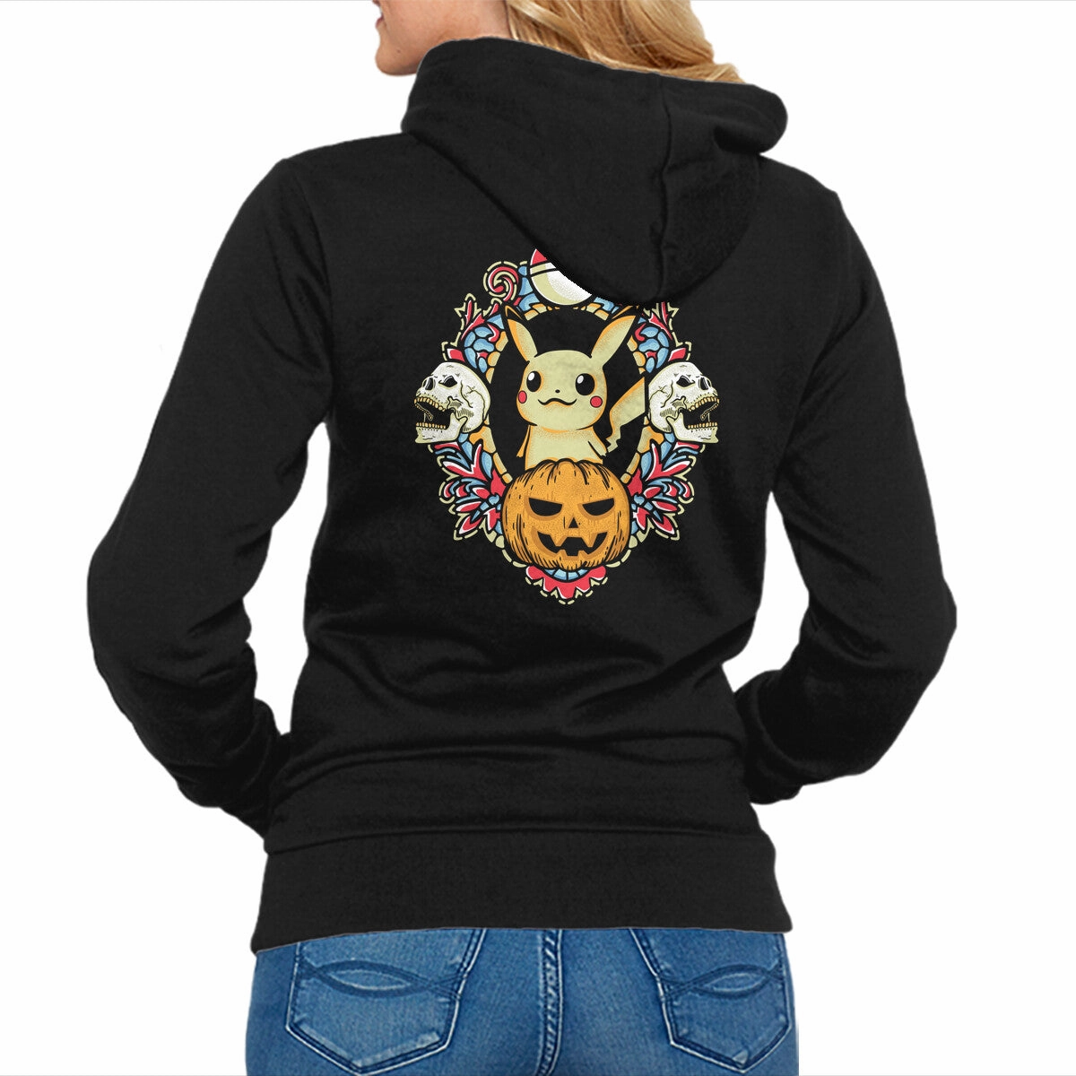 Electric Halloween Graphic Art Premium Hoodie