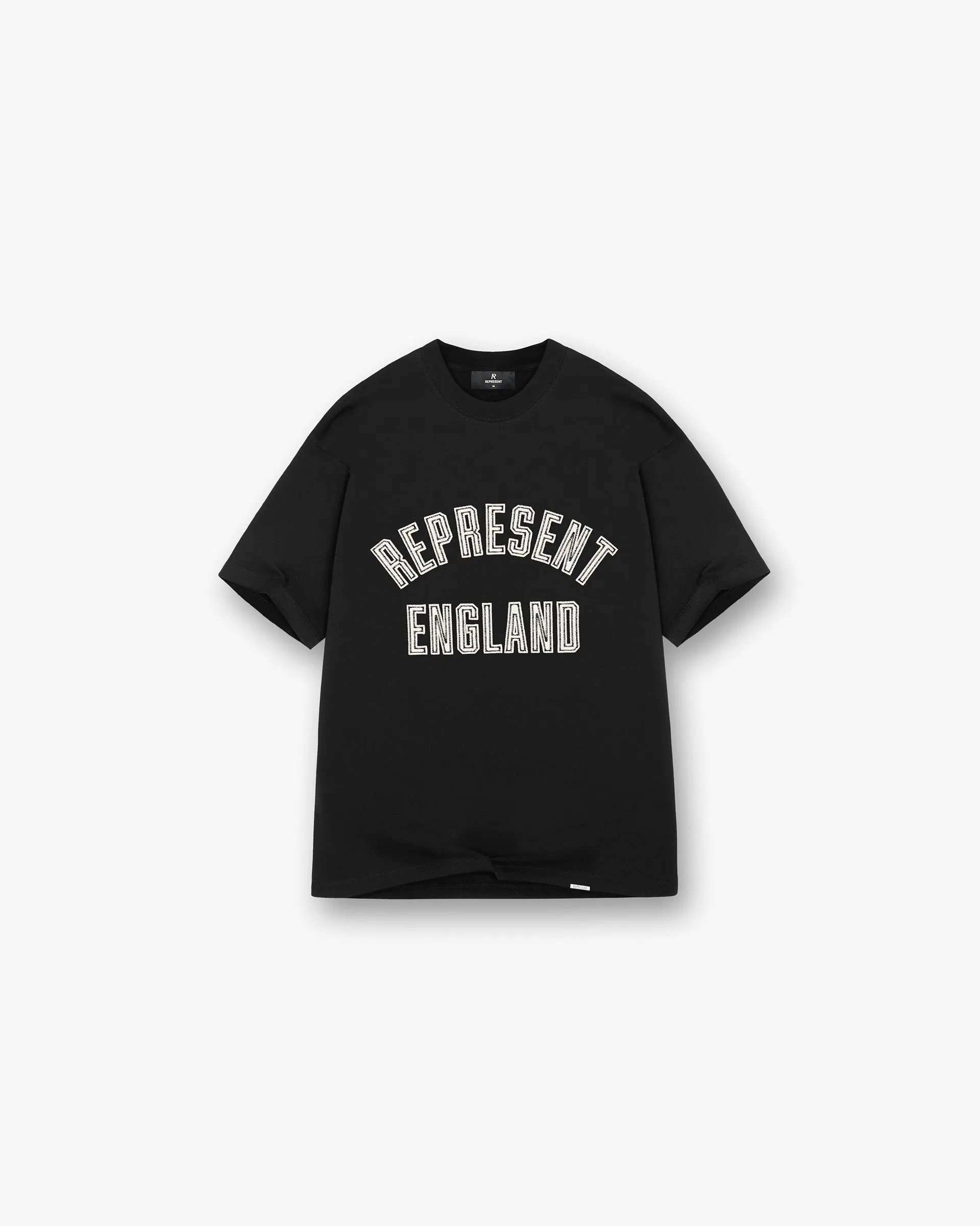England Applique T-Shirt - Jet Black All Purpose Wear Sport Performance