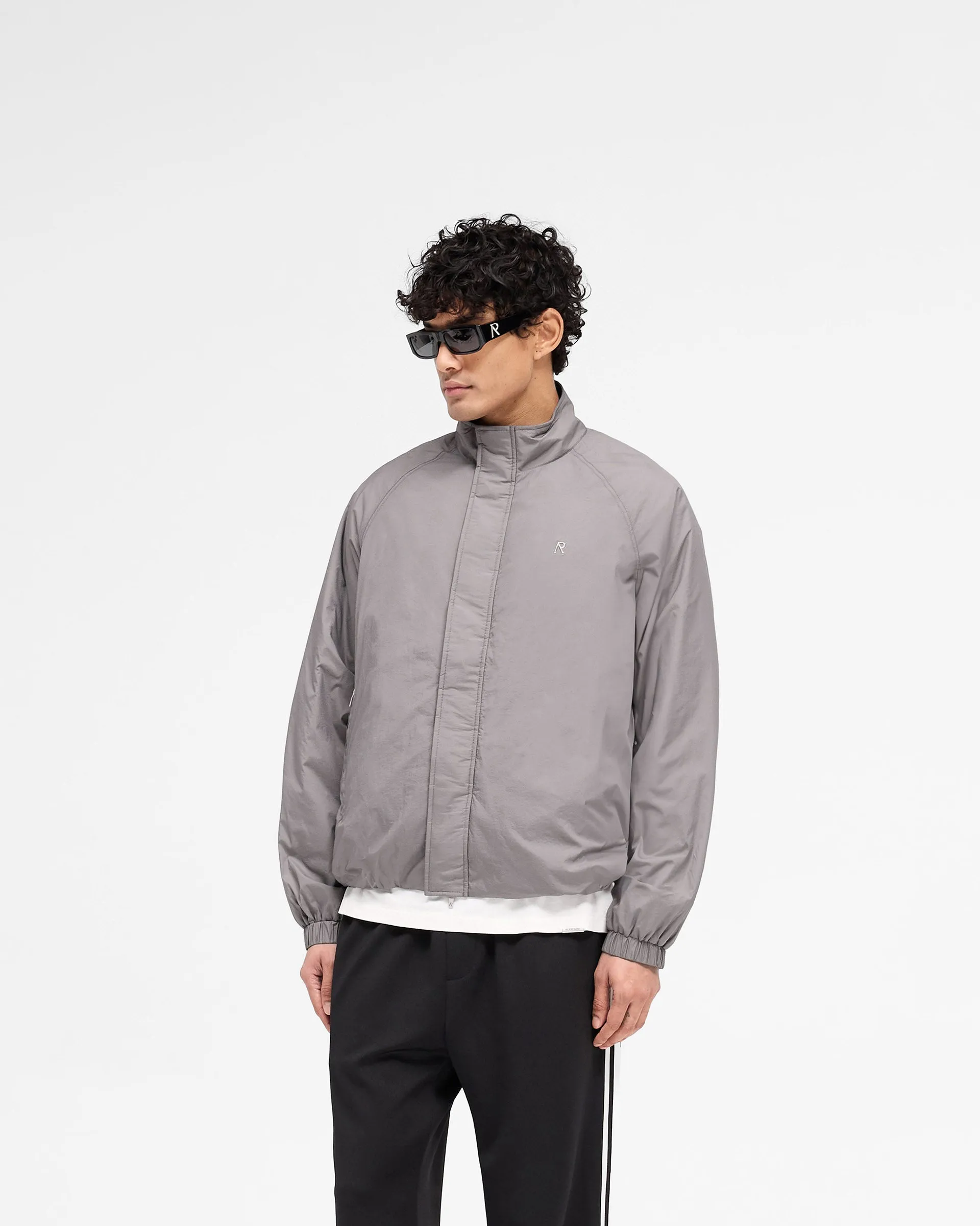 AntiPilling Finish Funnel Neck Jacket - Stone