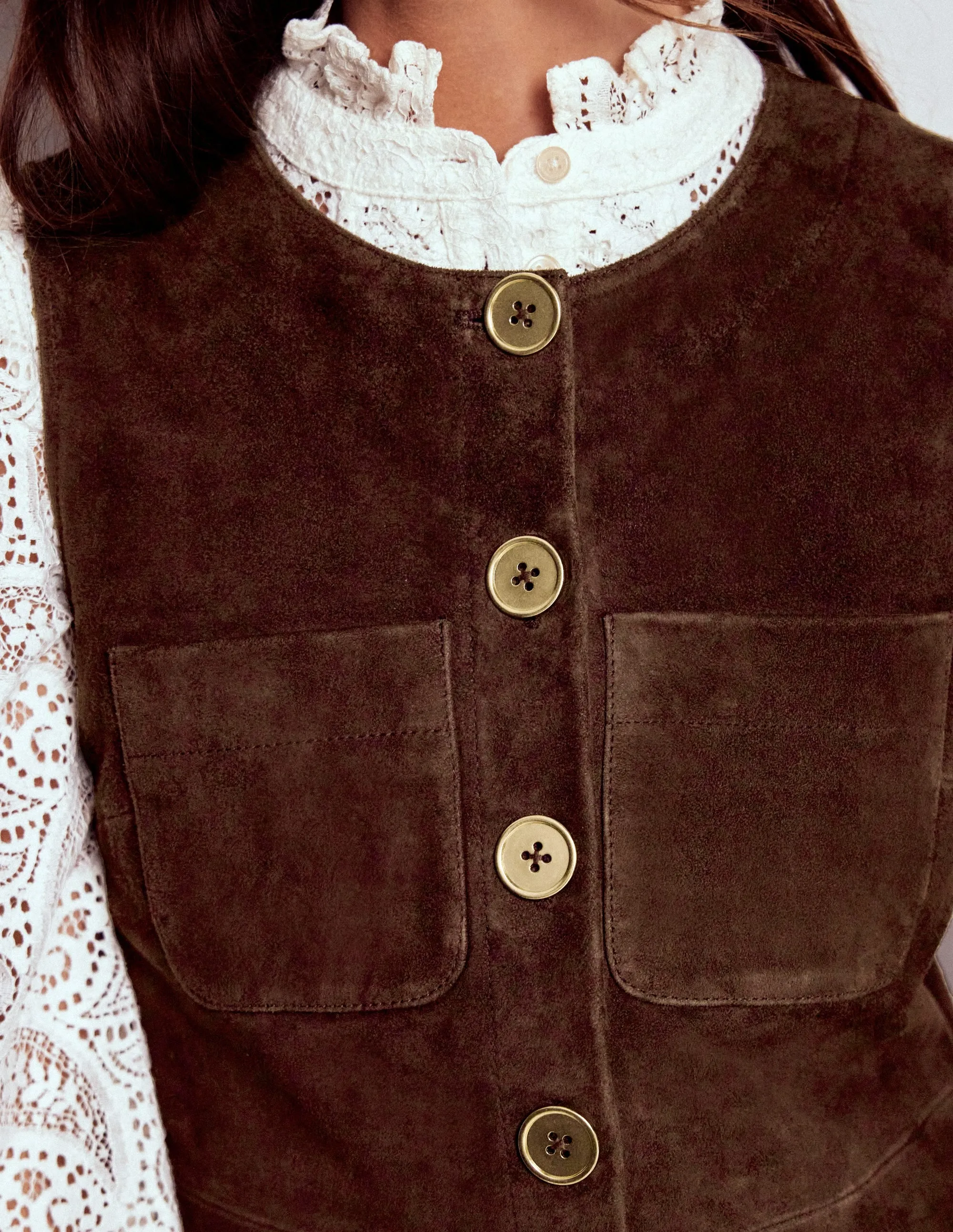 Evelyn Suede Shift Dress-Dark Chocolate Chic Layering