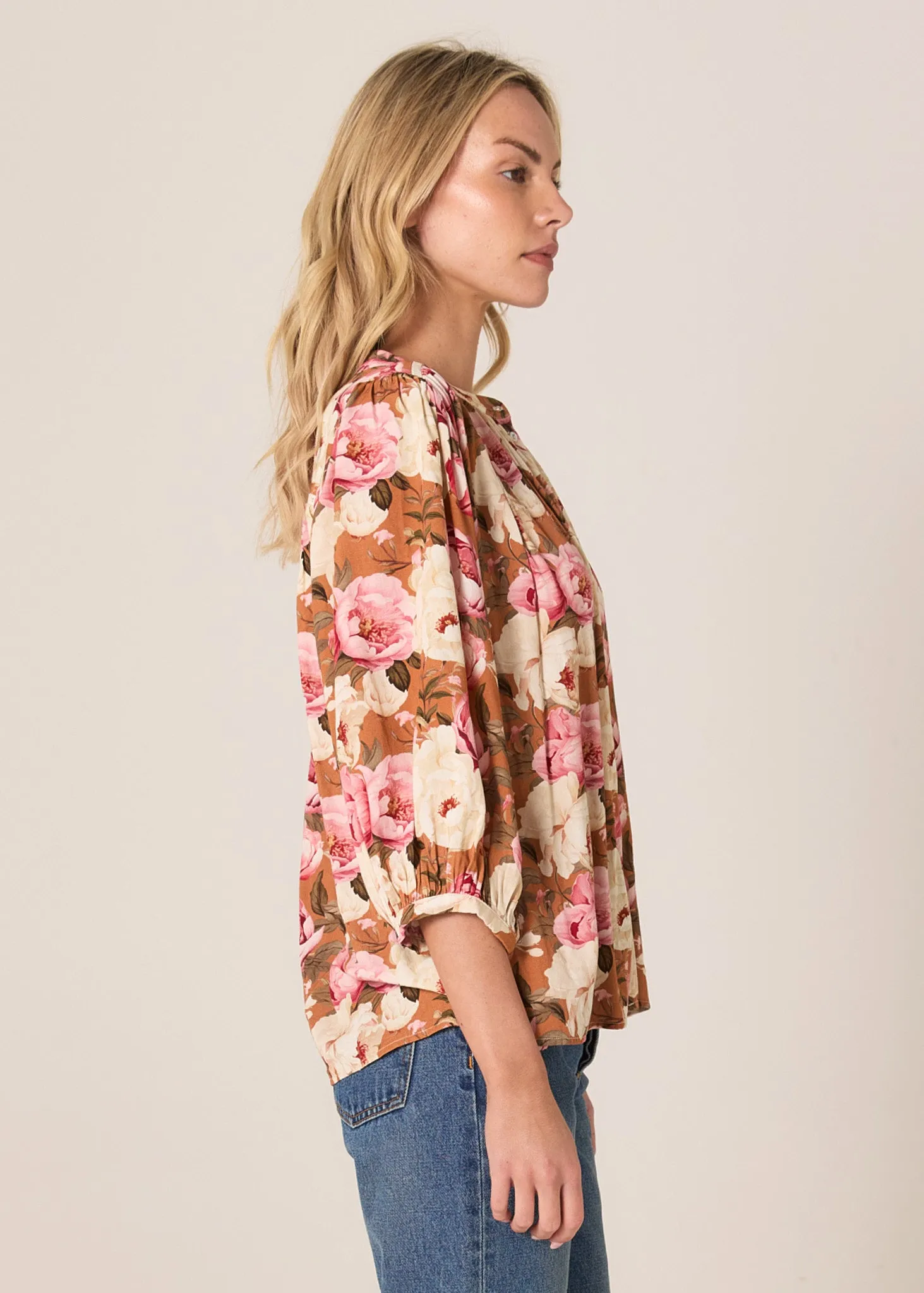 Fate Sweet Emotion Top Garden Floral Modular Layering System Flexible Shoulder Gusset