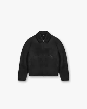 Faux Shearling Jacket - Jet Black Stretch Enhanced Mobility Zones Double Layered