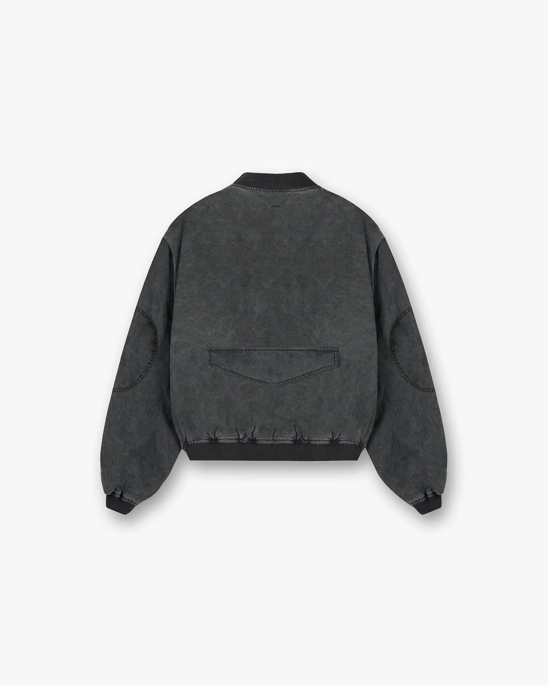 Inset Sleeve Bomber - Stained Black understated look