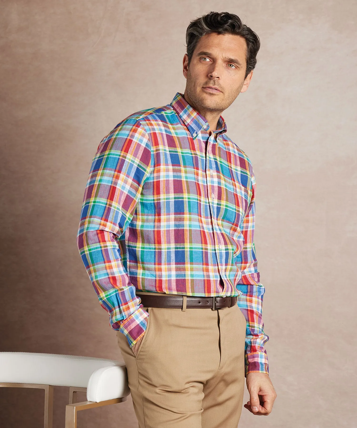 Chic Comfort Chic Option Fleetwood Bold Plaid Sport Shirt