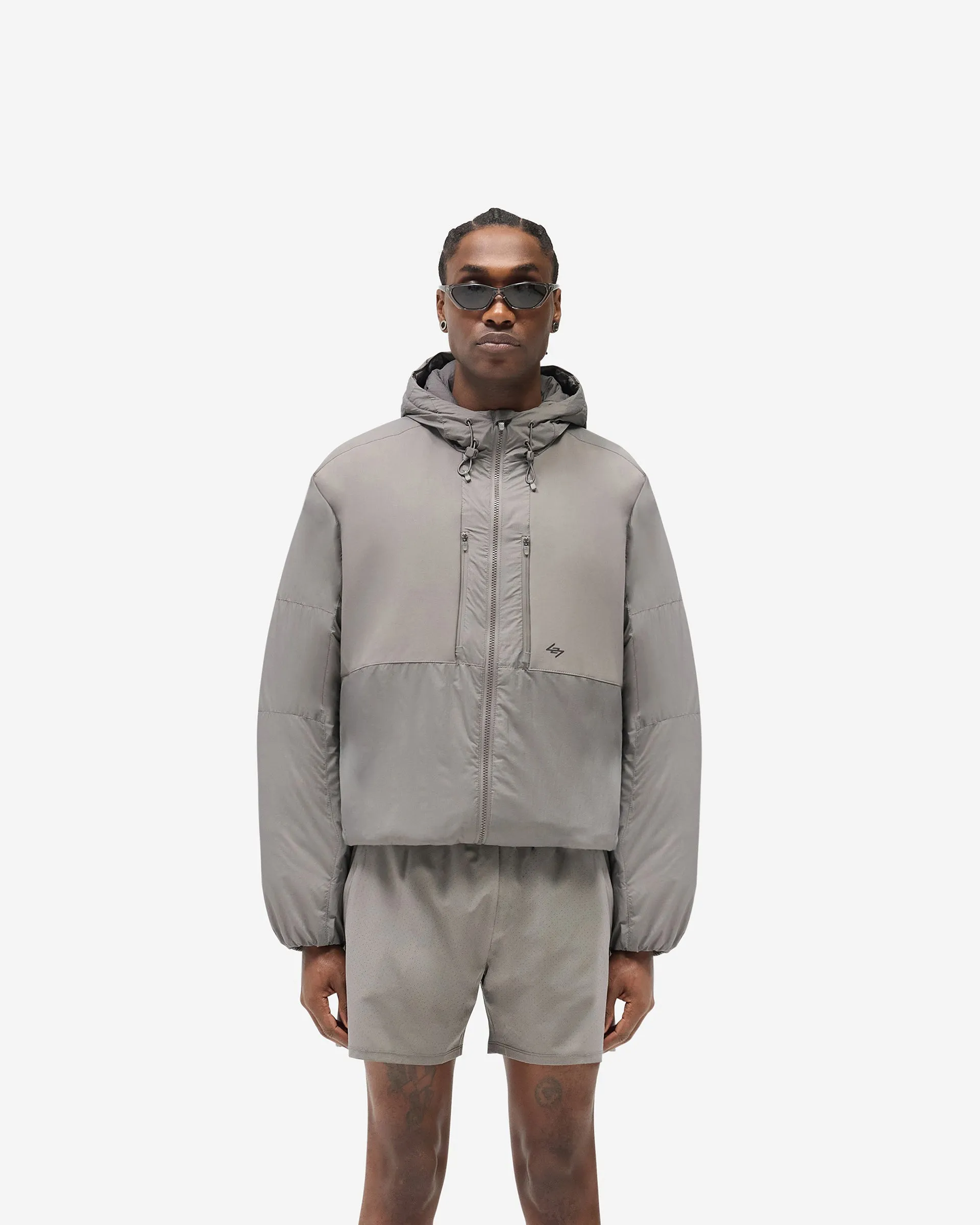 WaterproofDesign Convertible Features 247 Panelled Insulated Jacket - Steel